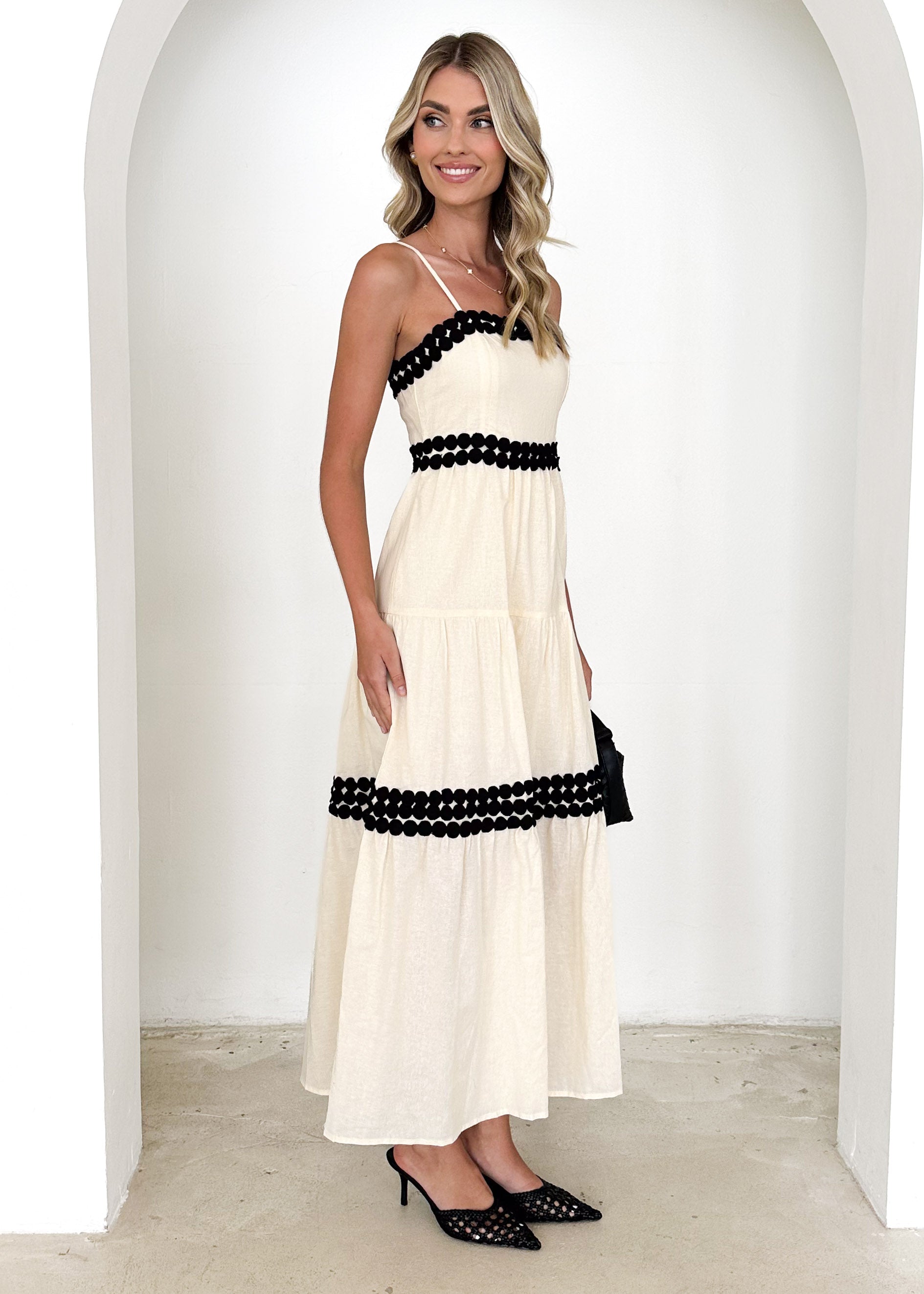 Palma Maxi Dress - Cream