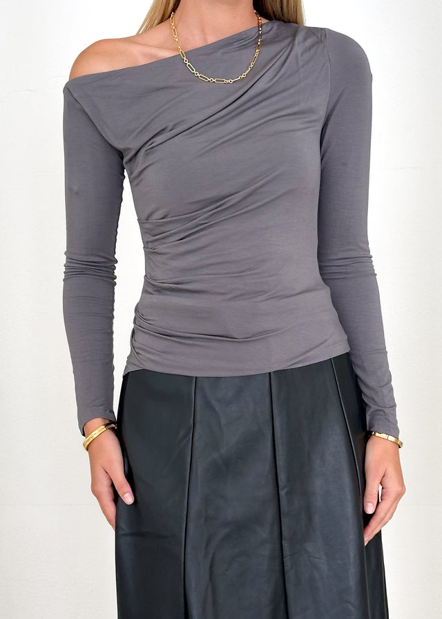 Kaira Top - Charcoal