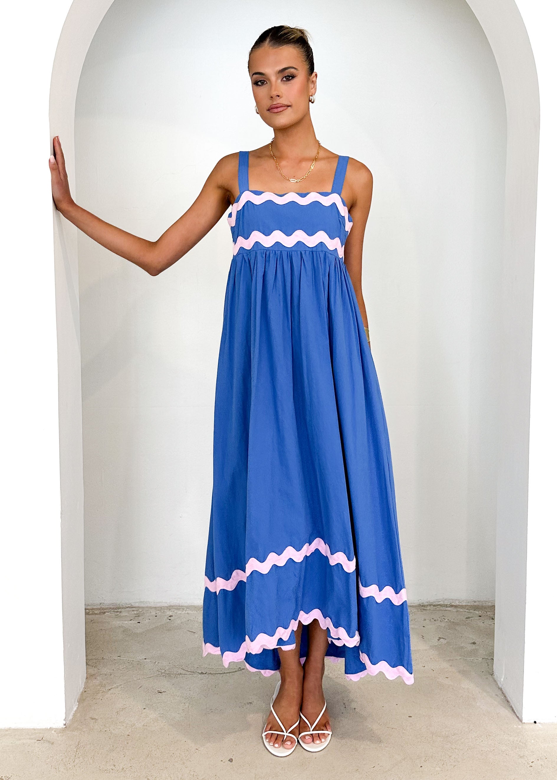 Elton Maxi Dress - Blue