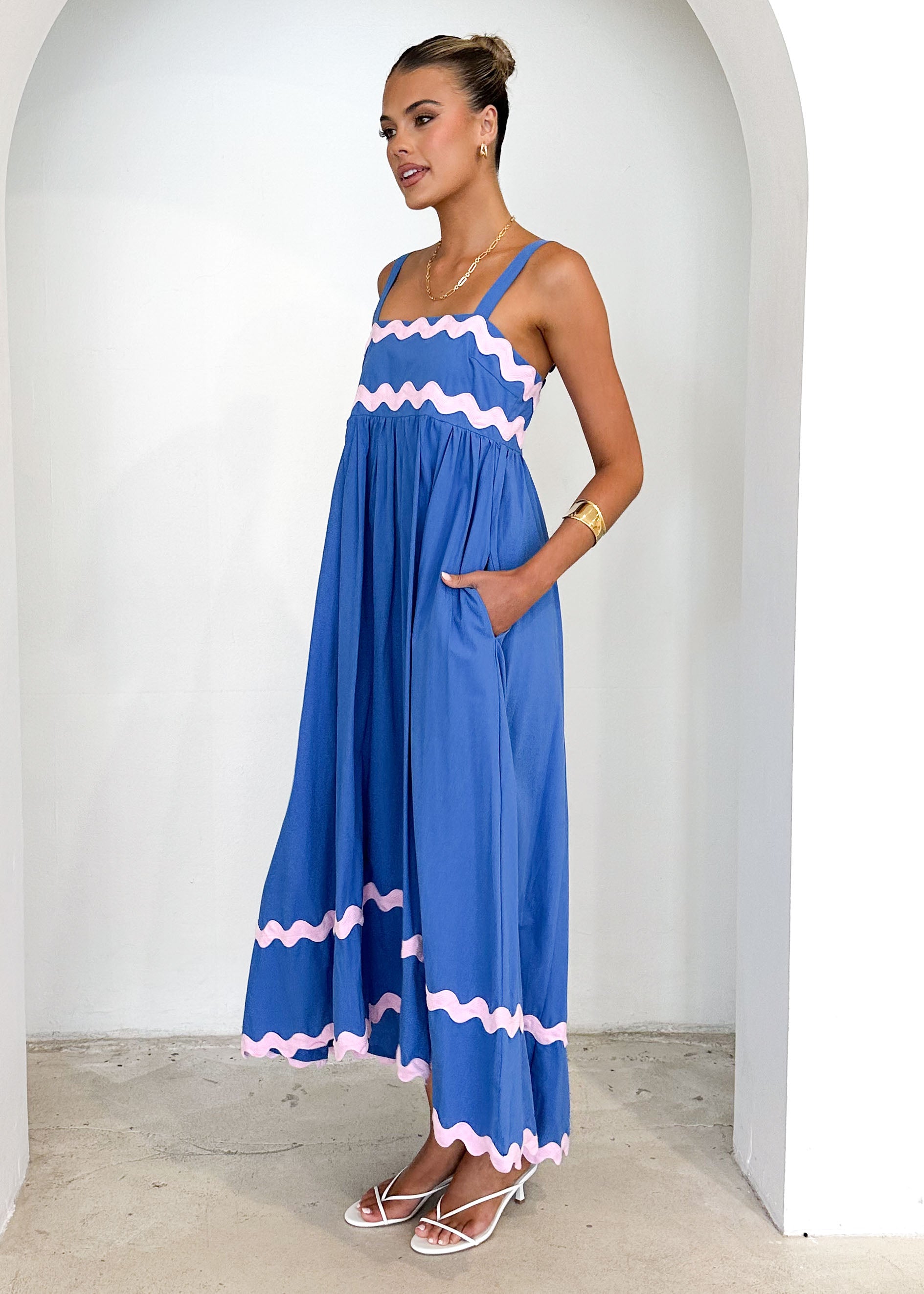 Elton Maxi Dress - Blue