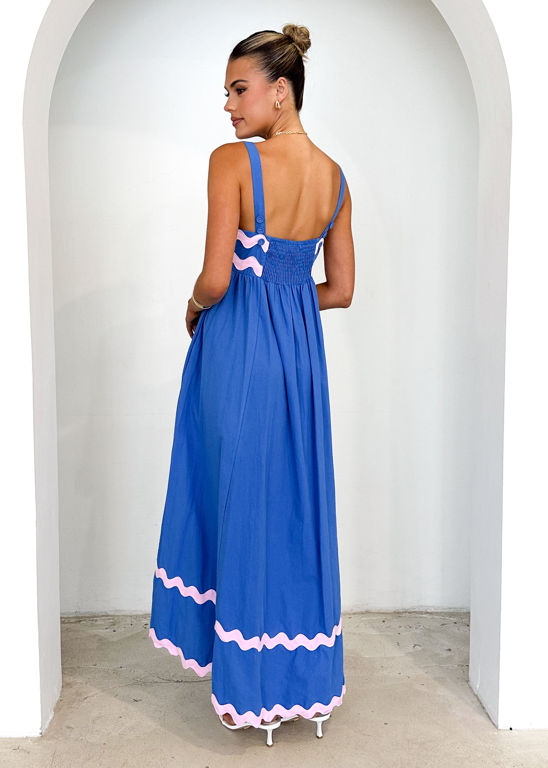 Elton Maxi Dress - Blue