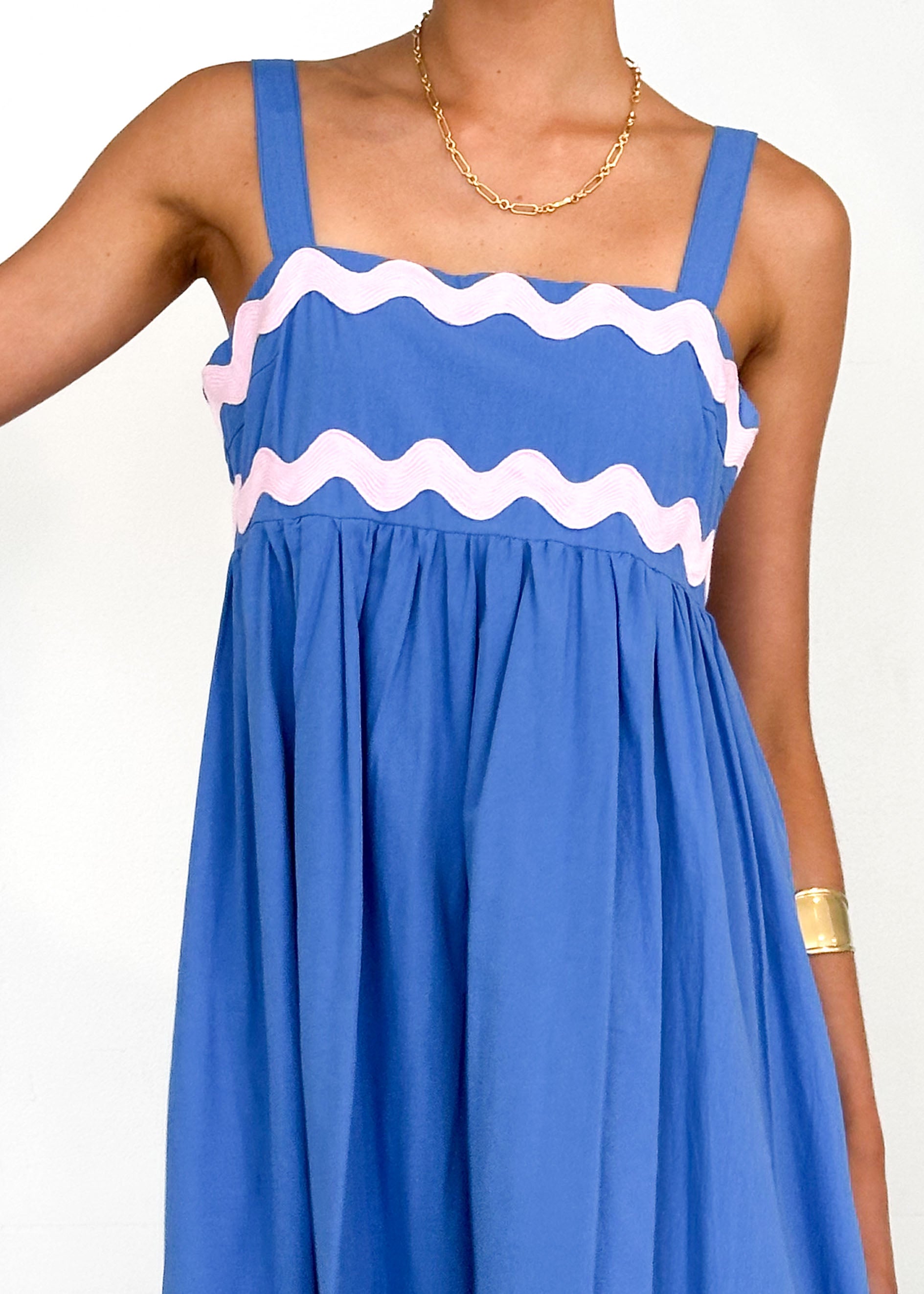 Elton Maxi Dress - Blue