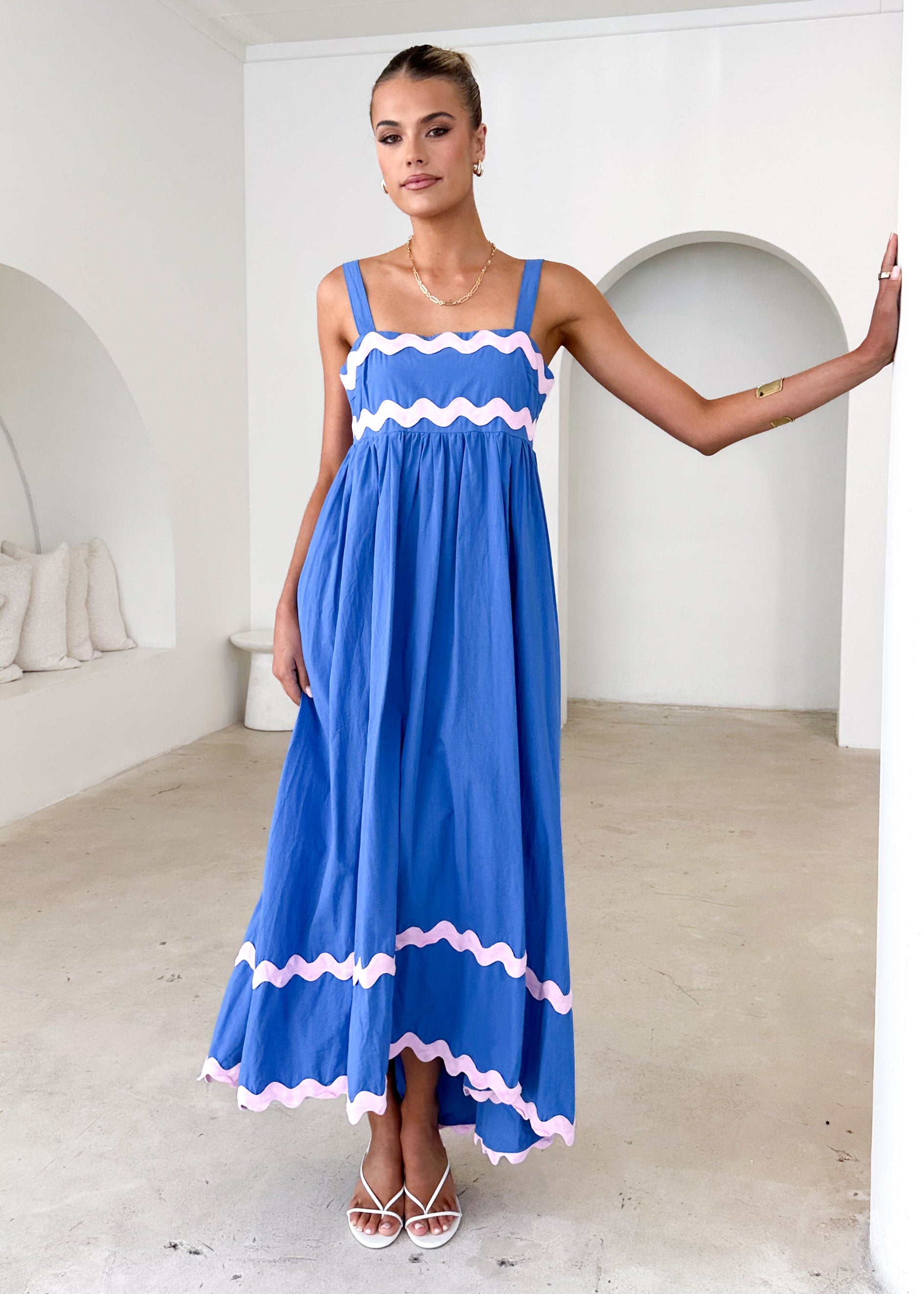 Elton Maxi Dress - Blue