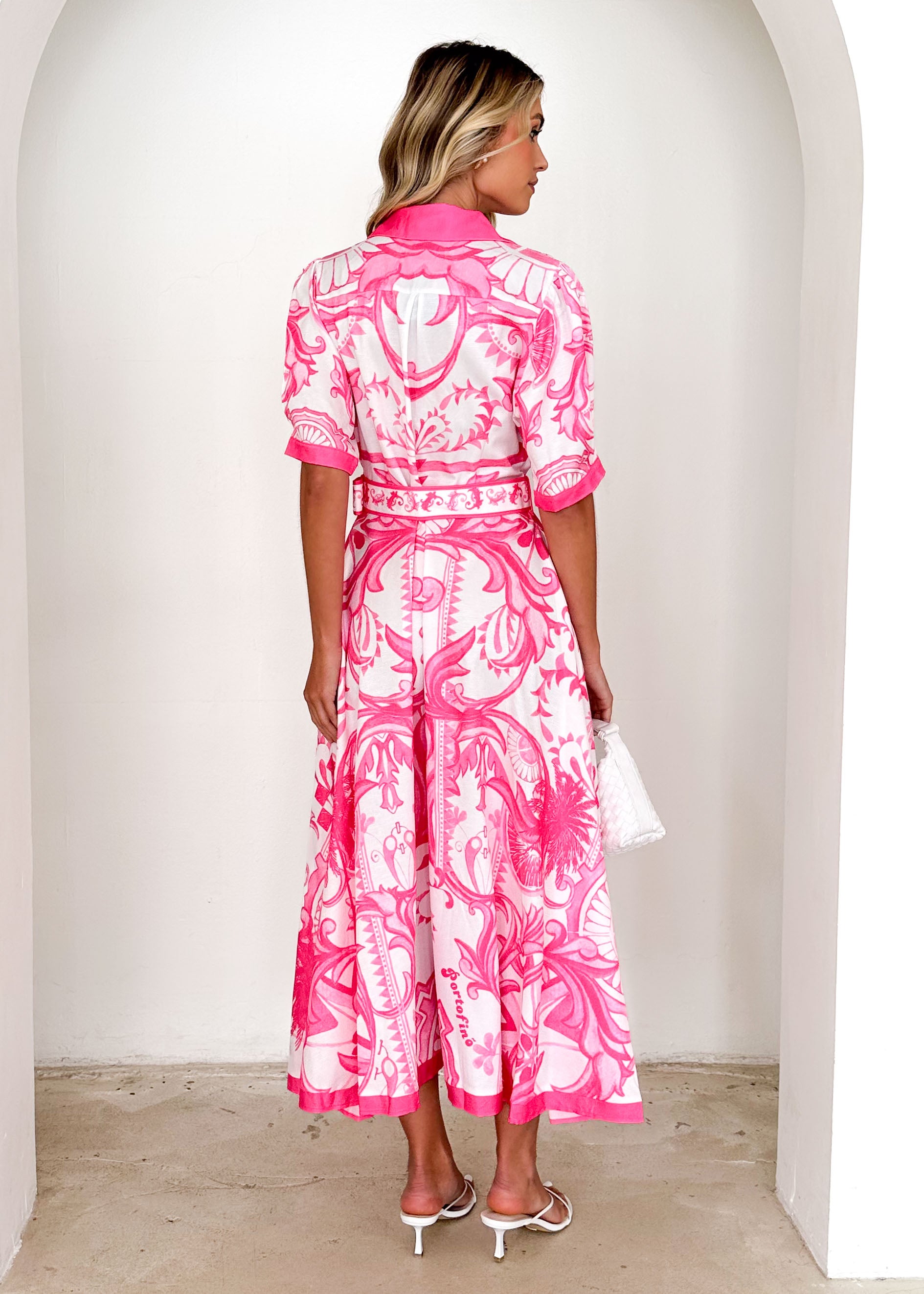 Rosie Maxi Dress - Pink Paisley