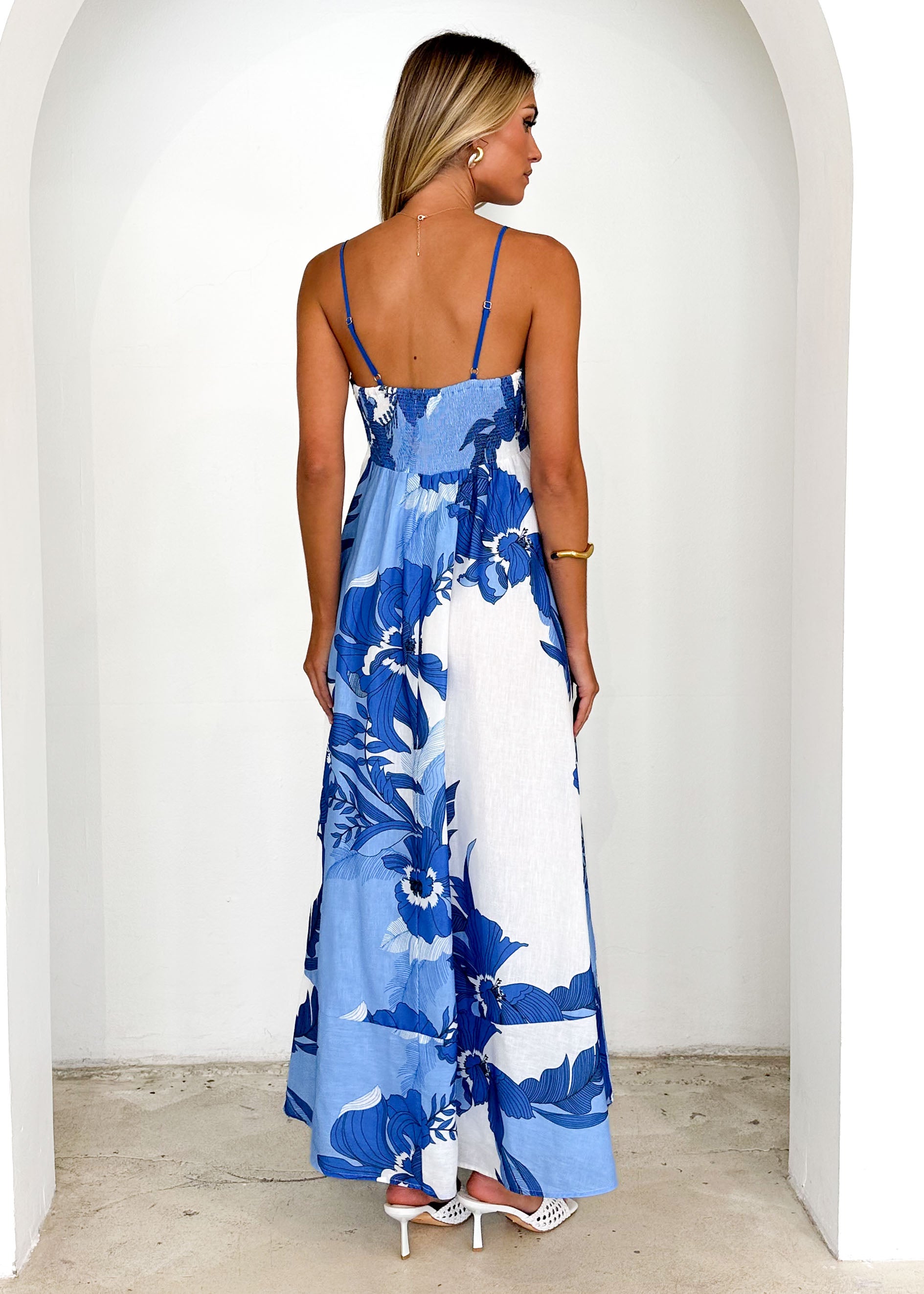 Chadstone Maxi Dress - Blue Floral