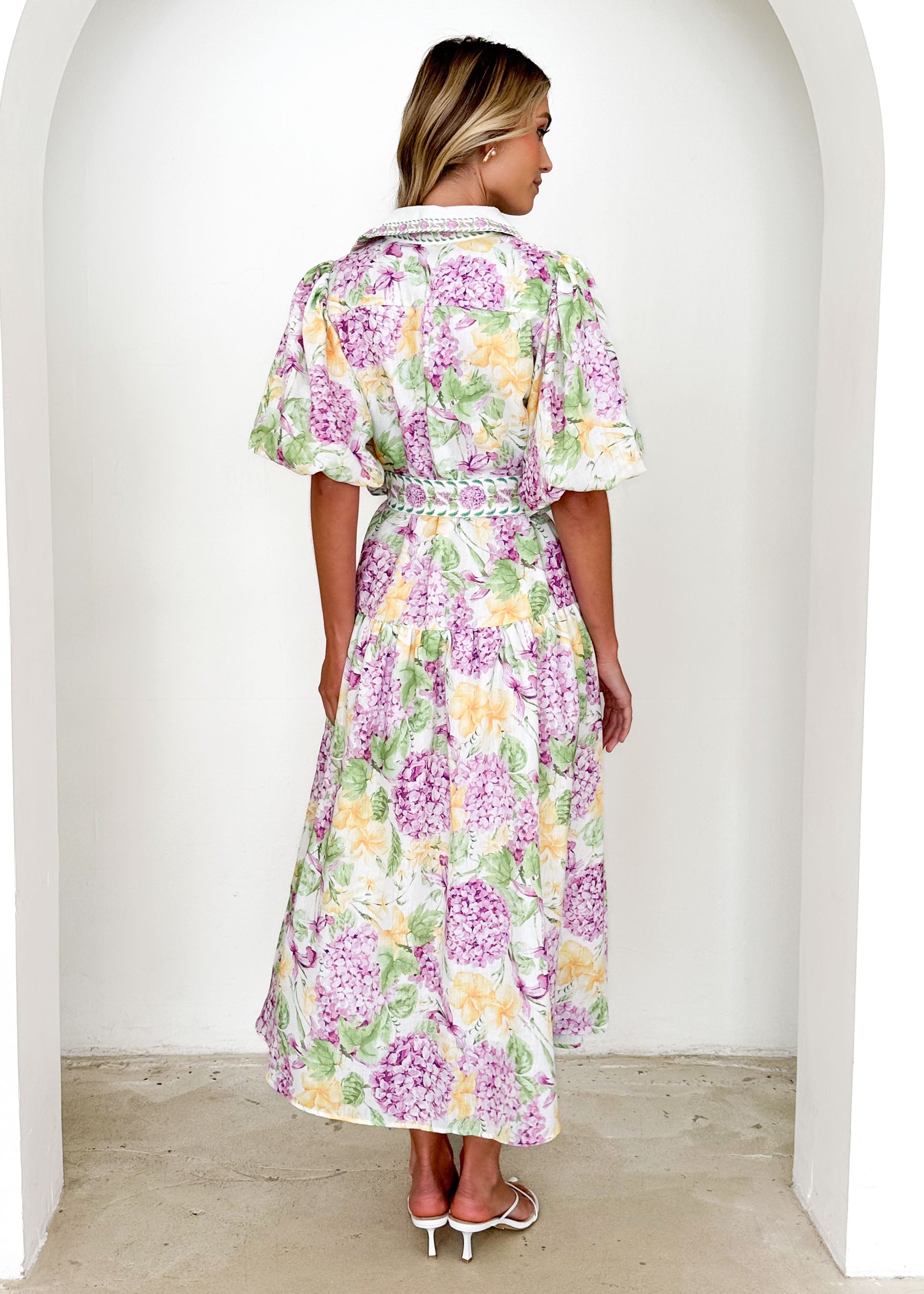 Ceres Midi Dress - Purple Hydrangea