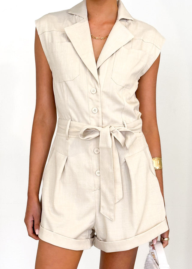 Florbella Playsuit - Beige