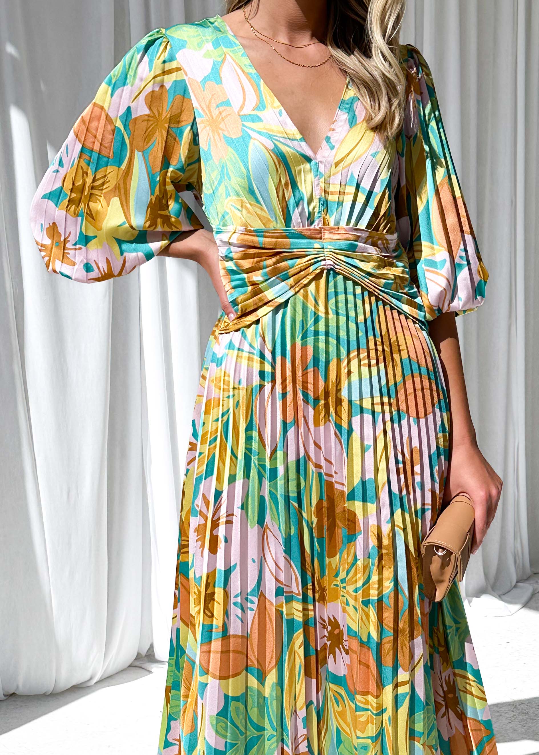 Savannah Midi Dress - Tropical Floral