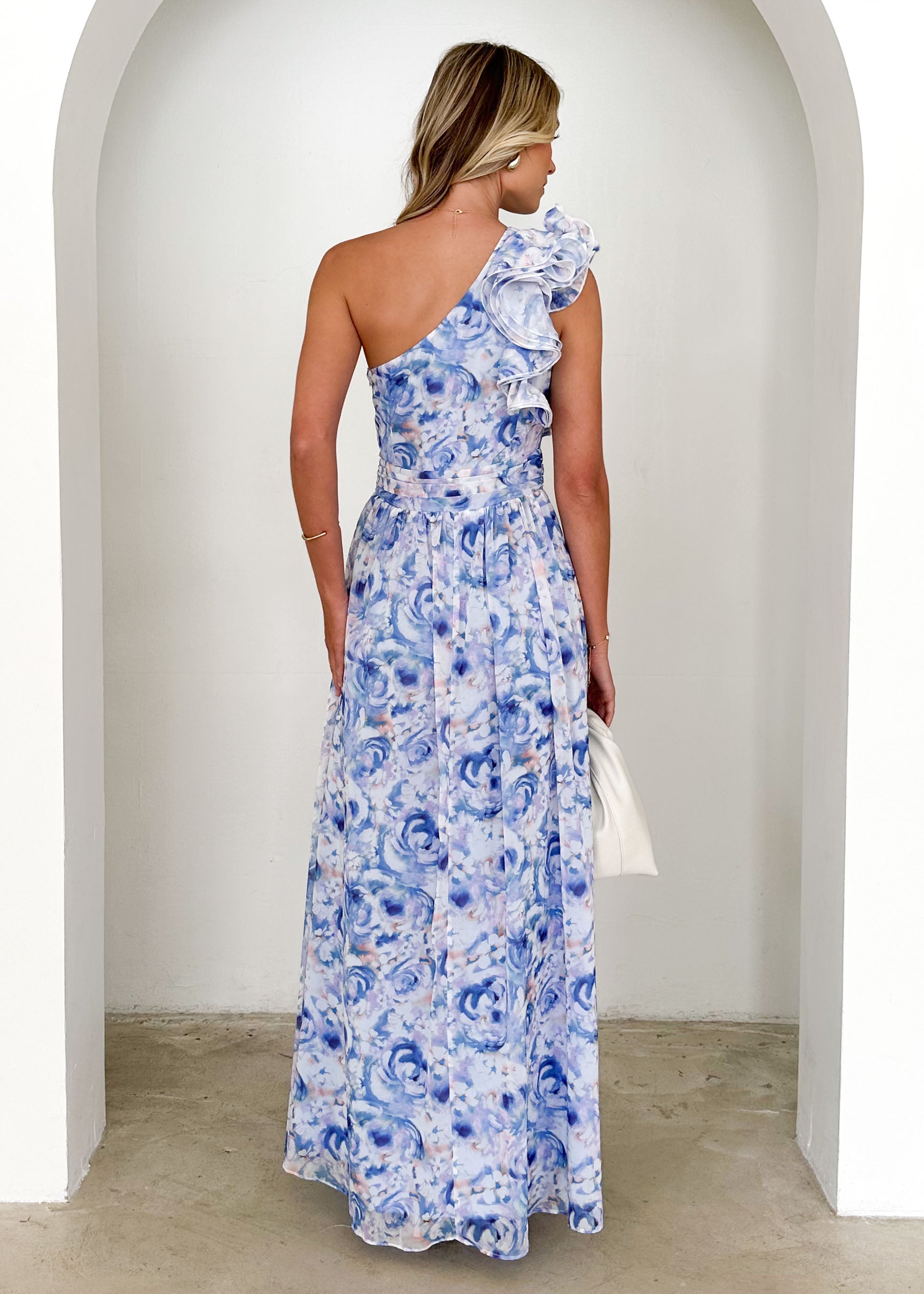 Layana Maxi Dress - Peony Blue