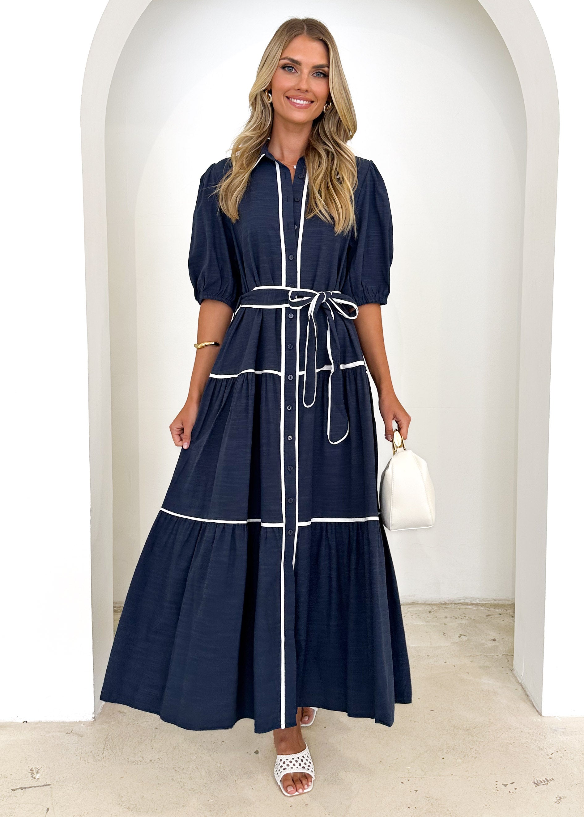 Lumo Maxi Dress - Navy