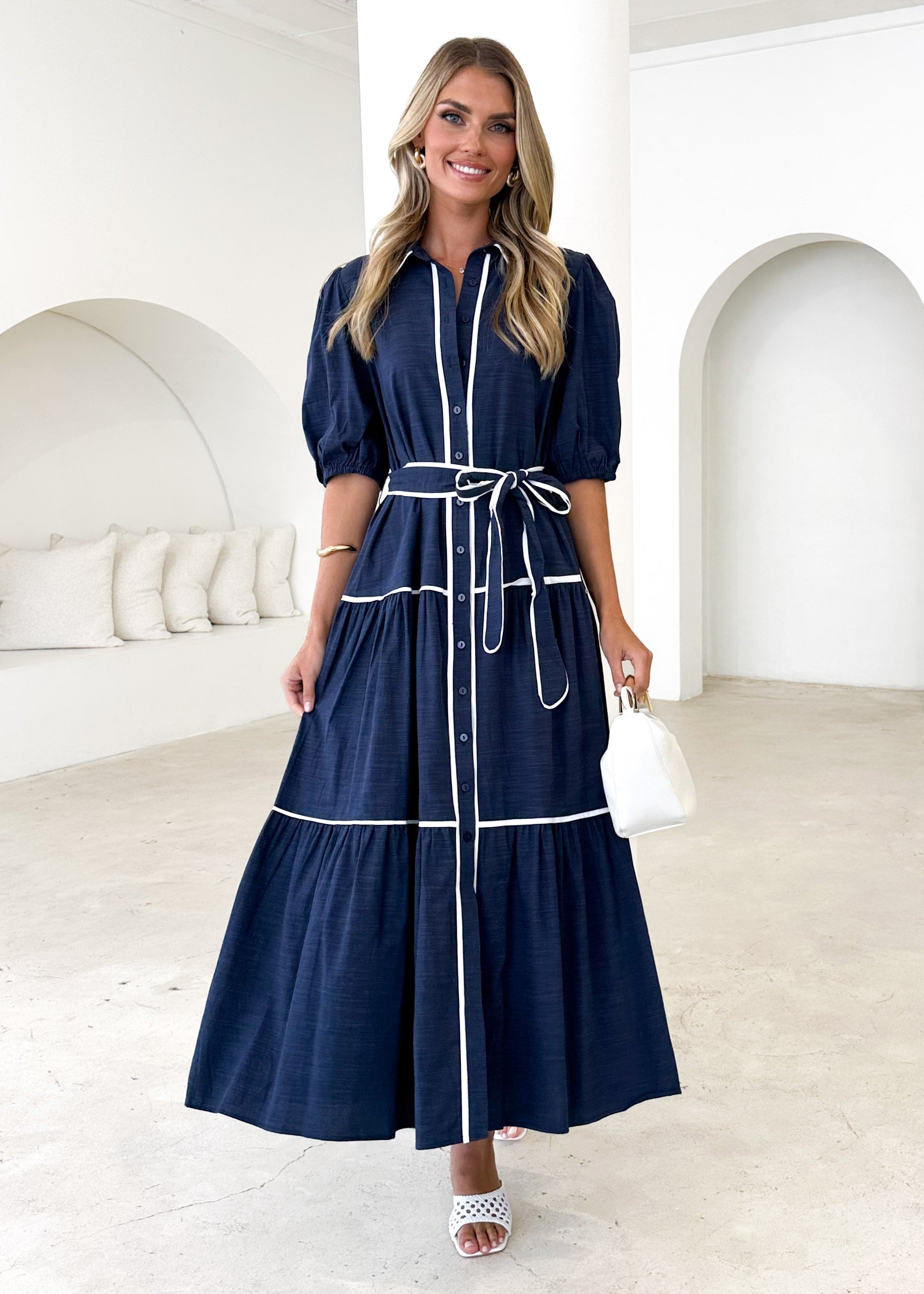 Lumo Maxi Dress - Navy