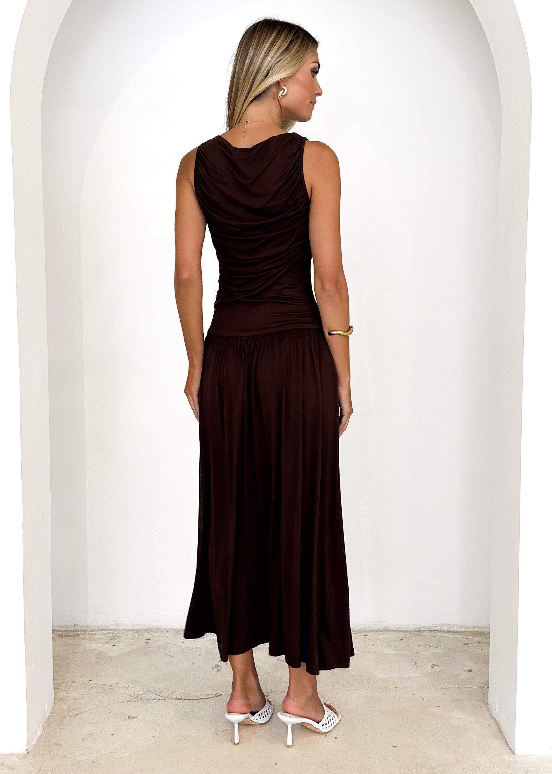 Nolana Maxi Dress - Chocolate