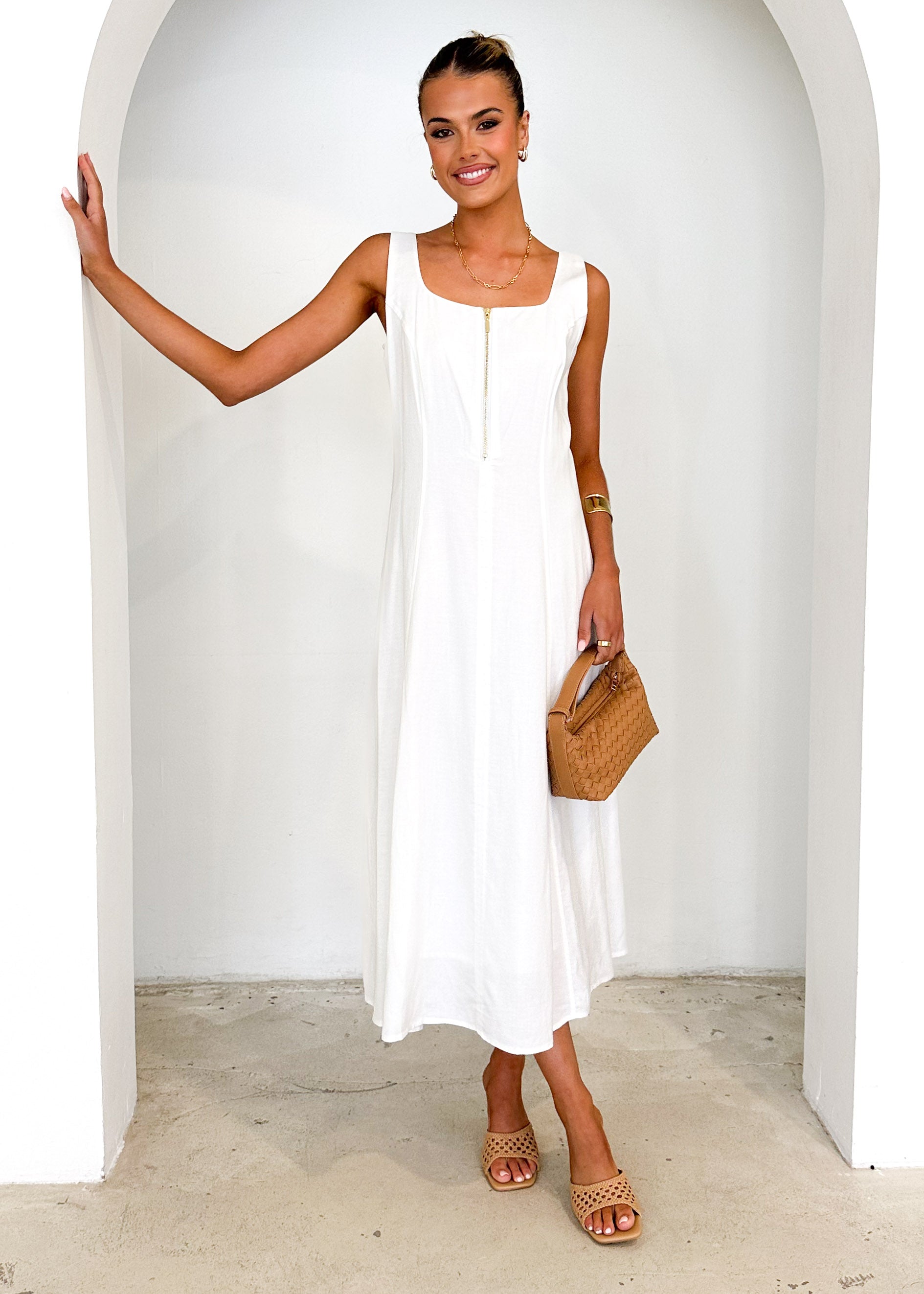 Ventura Midi Dress - Off White