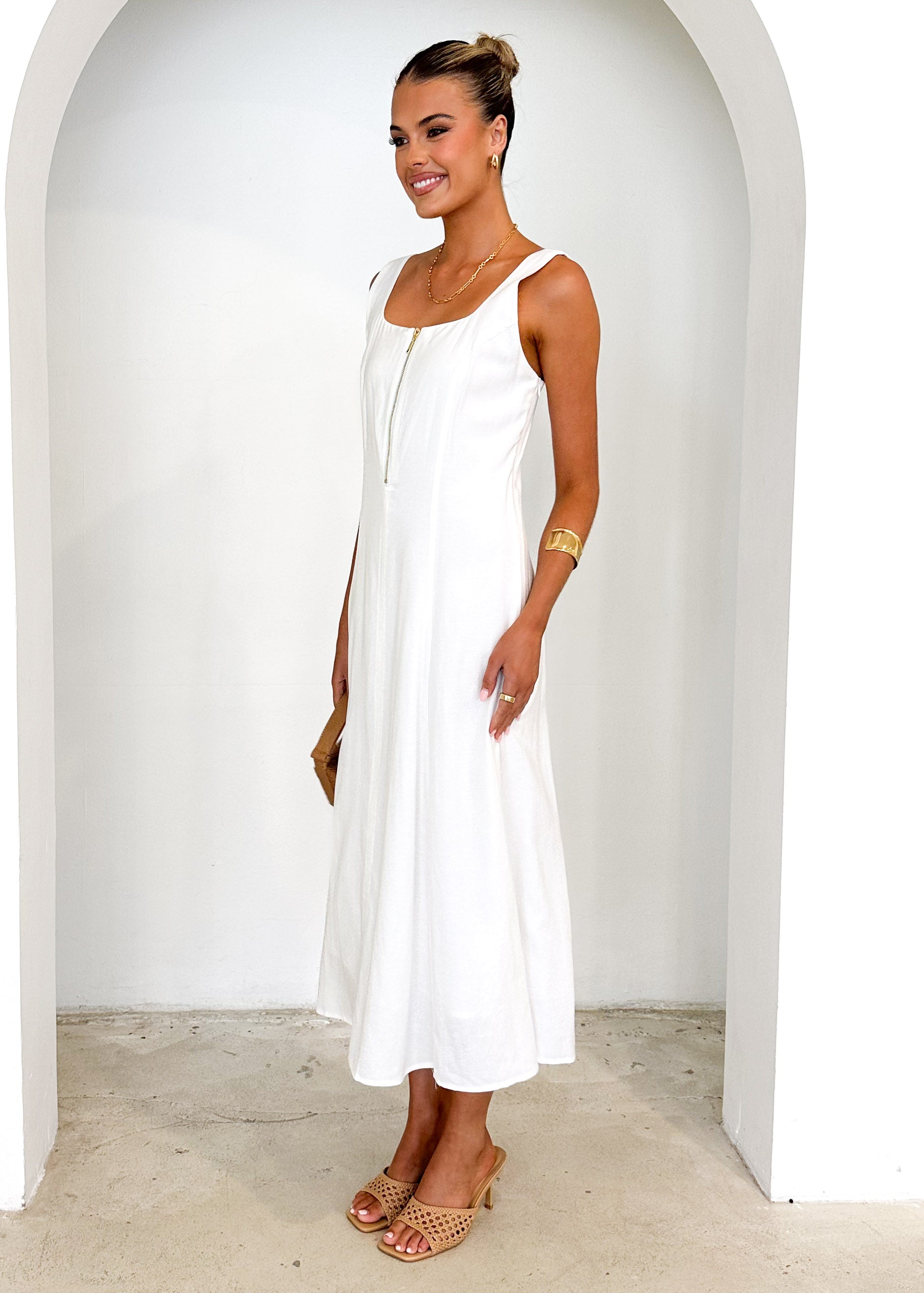 Ventura Midi Dress - Off White