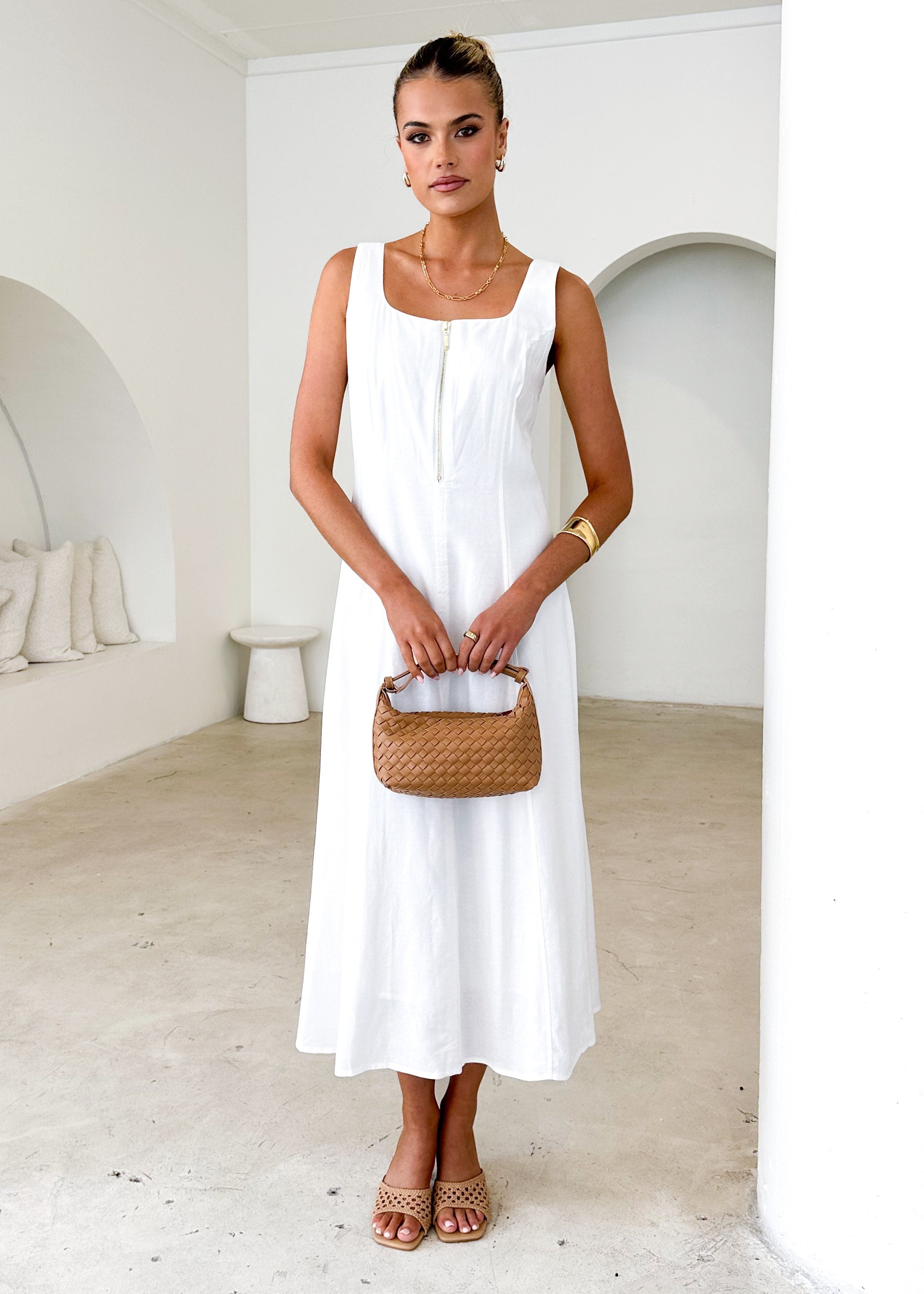 Ventura Midi Dress - Off White