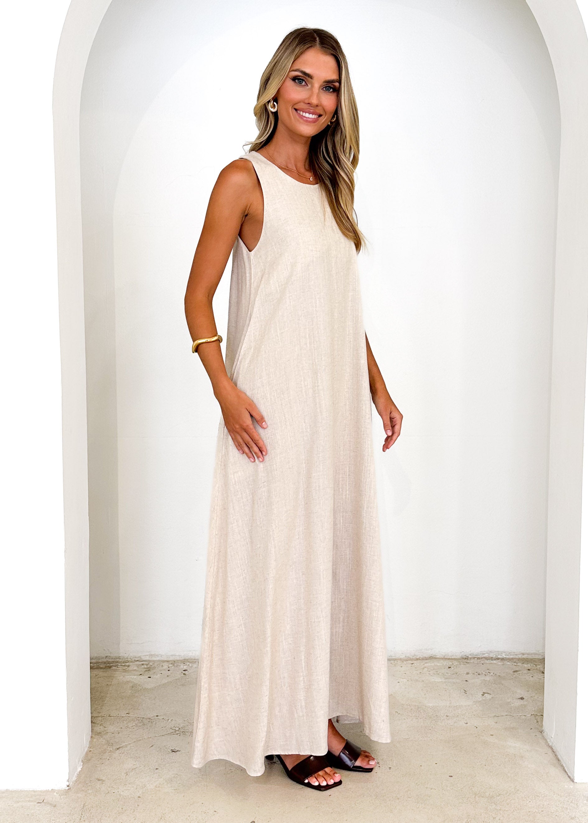 Layla Maxi Dress - Oatmeal