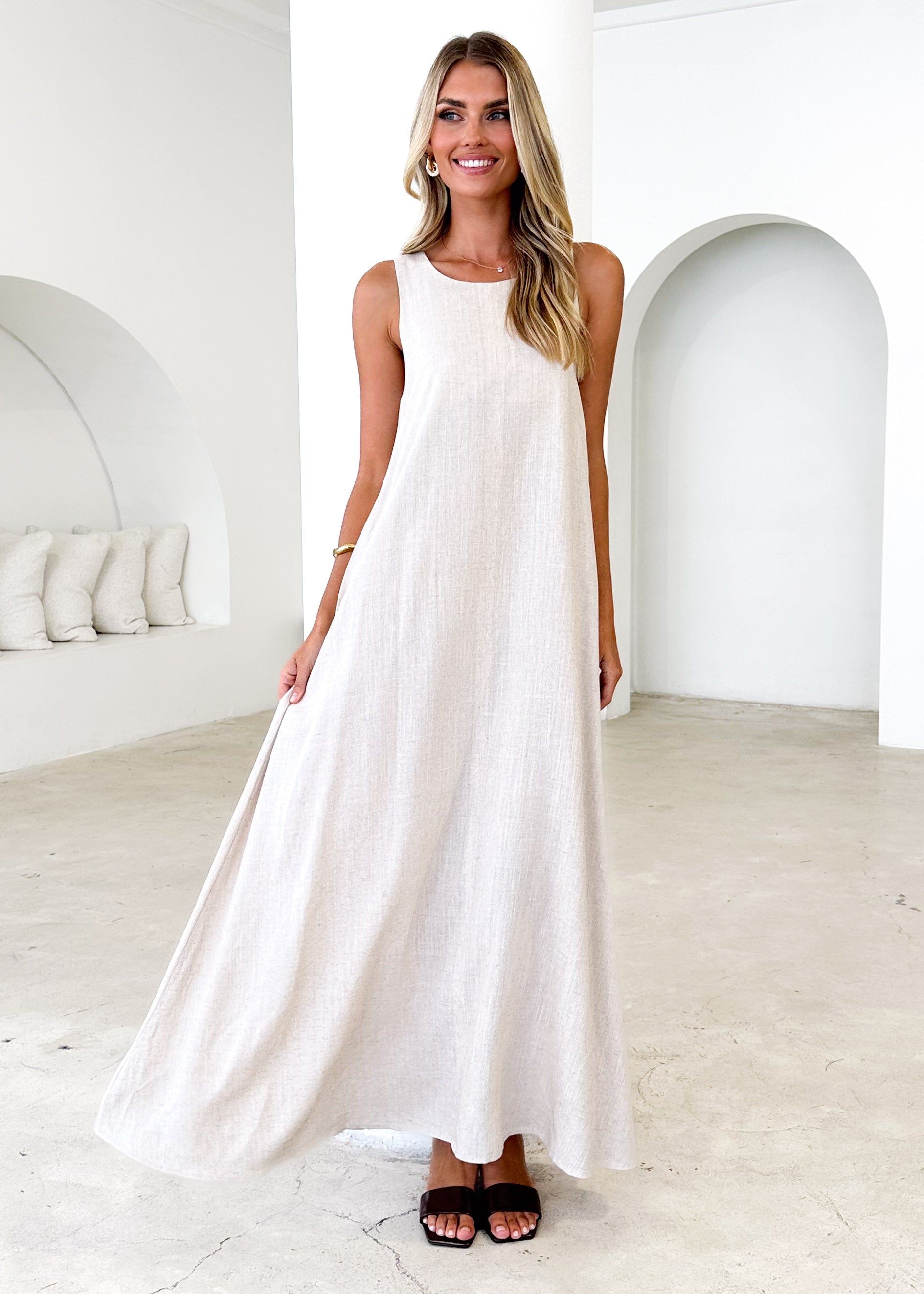 Layla Maxi Dress - Oatmeal