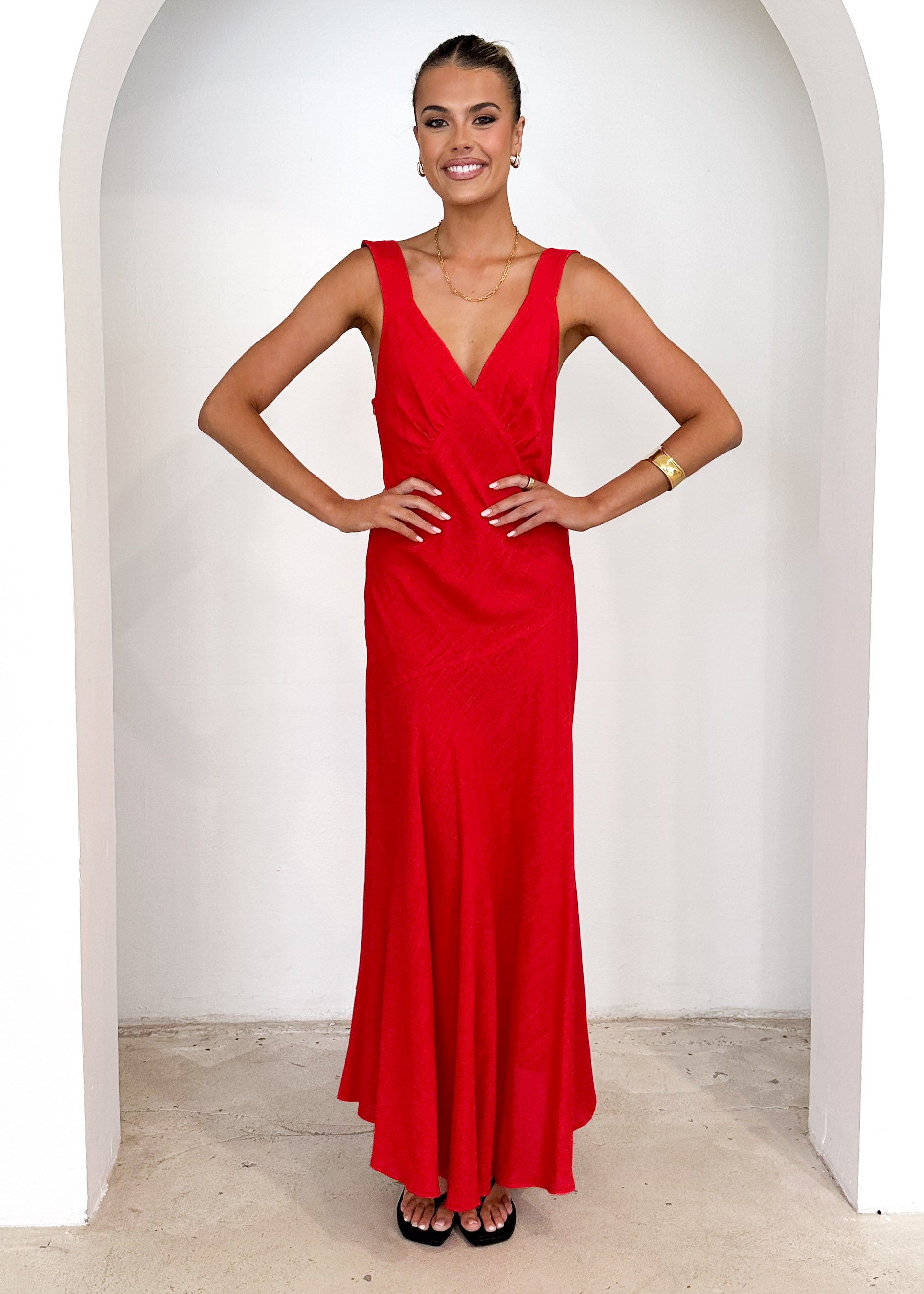 Orabelle Maxi Dress - Red