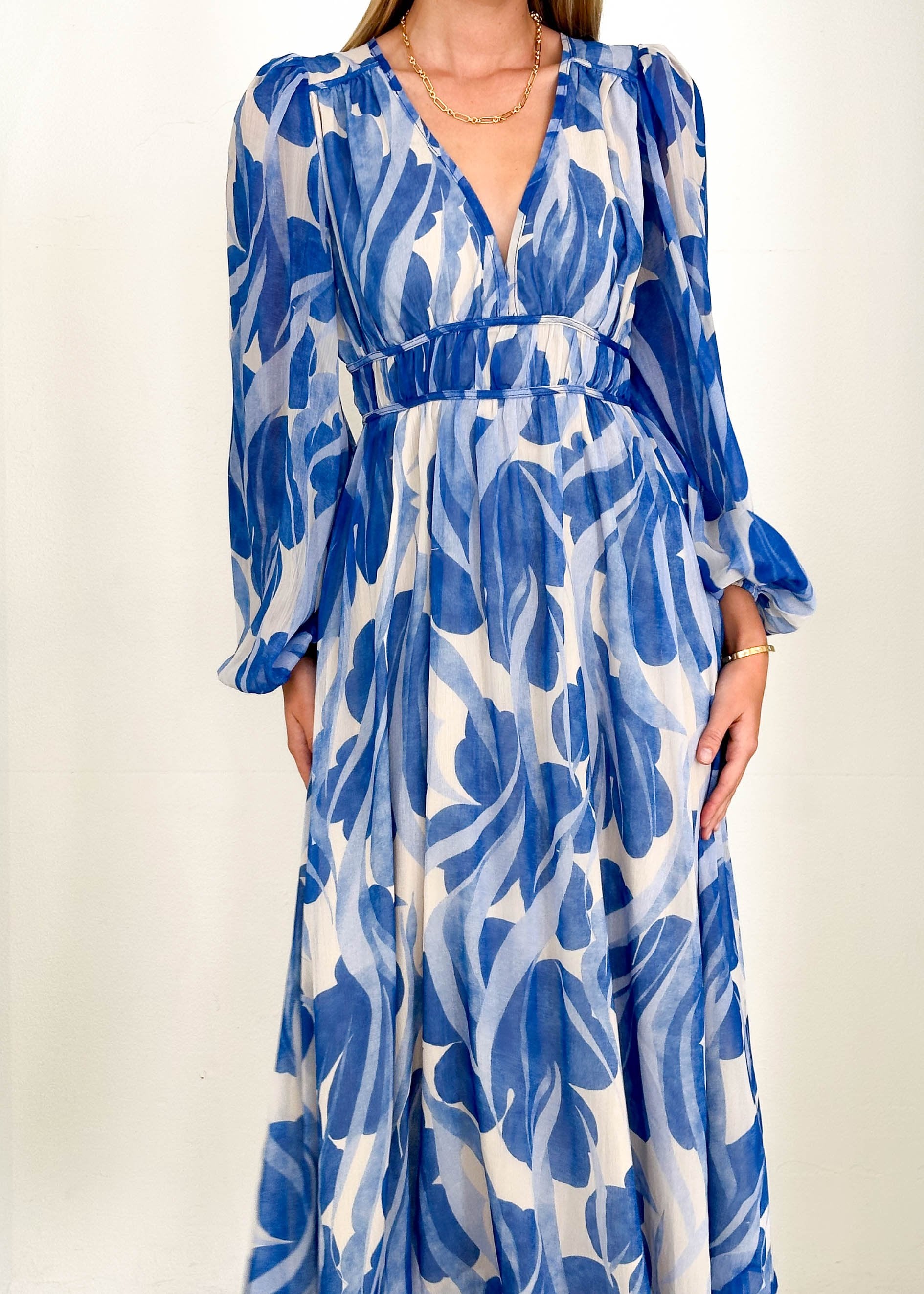 Dresdor Maxi Dress - Blue Splash