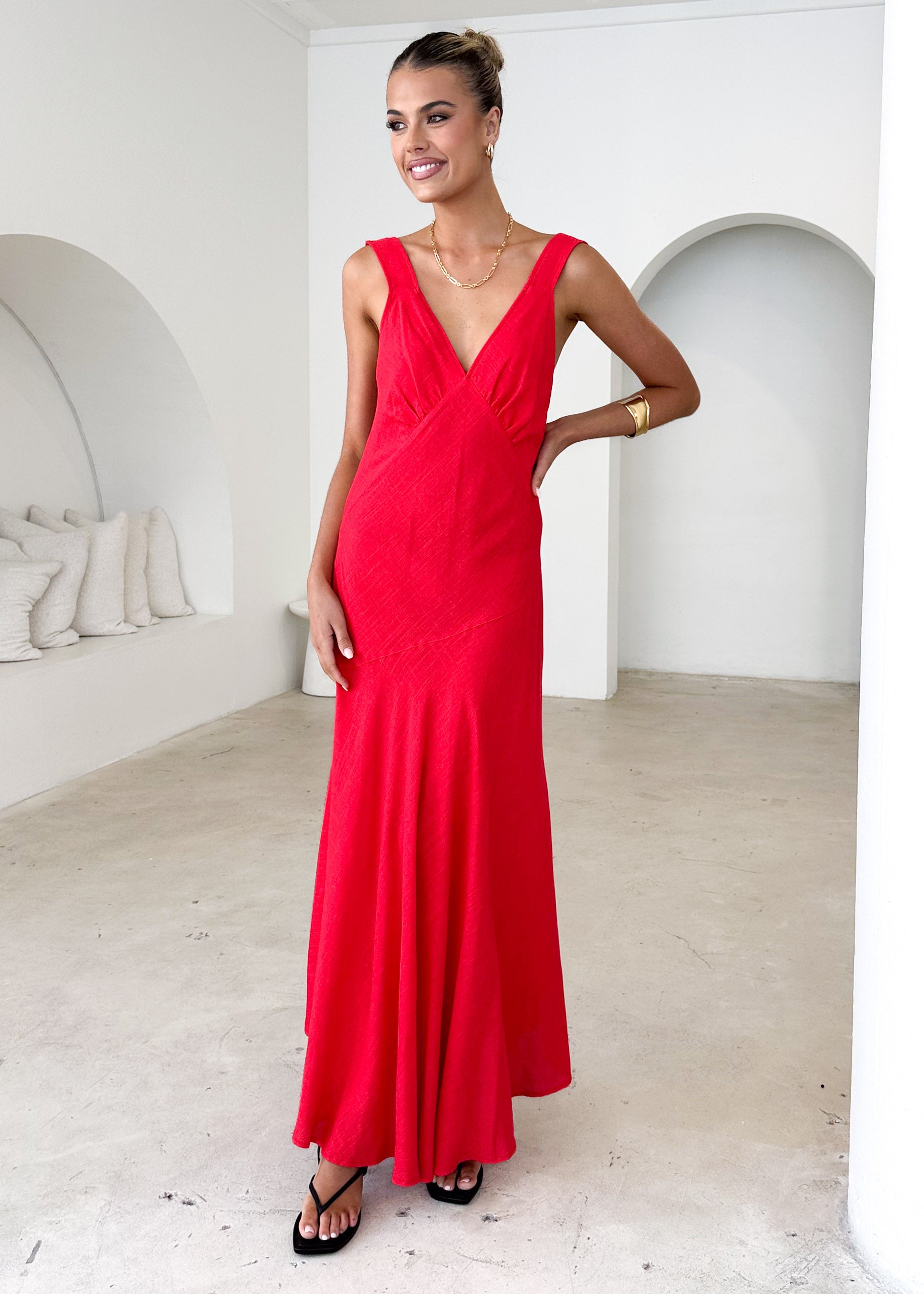 Orabelle Maxi Dress - Red