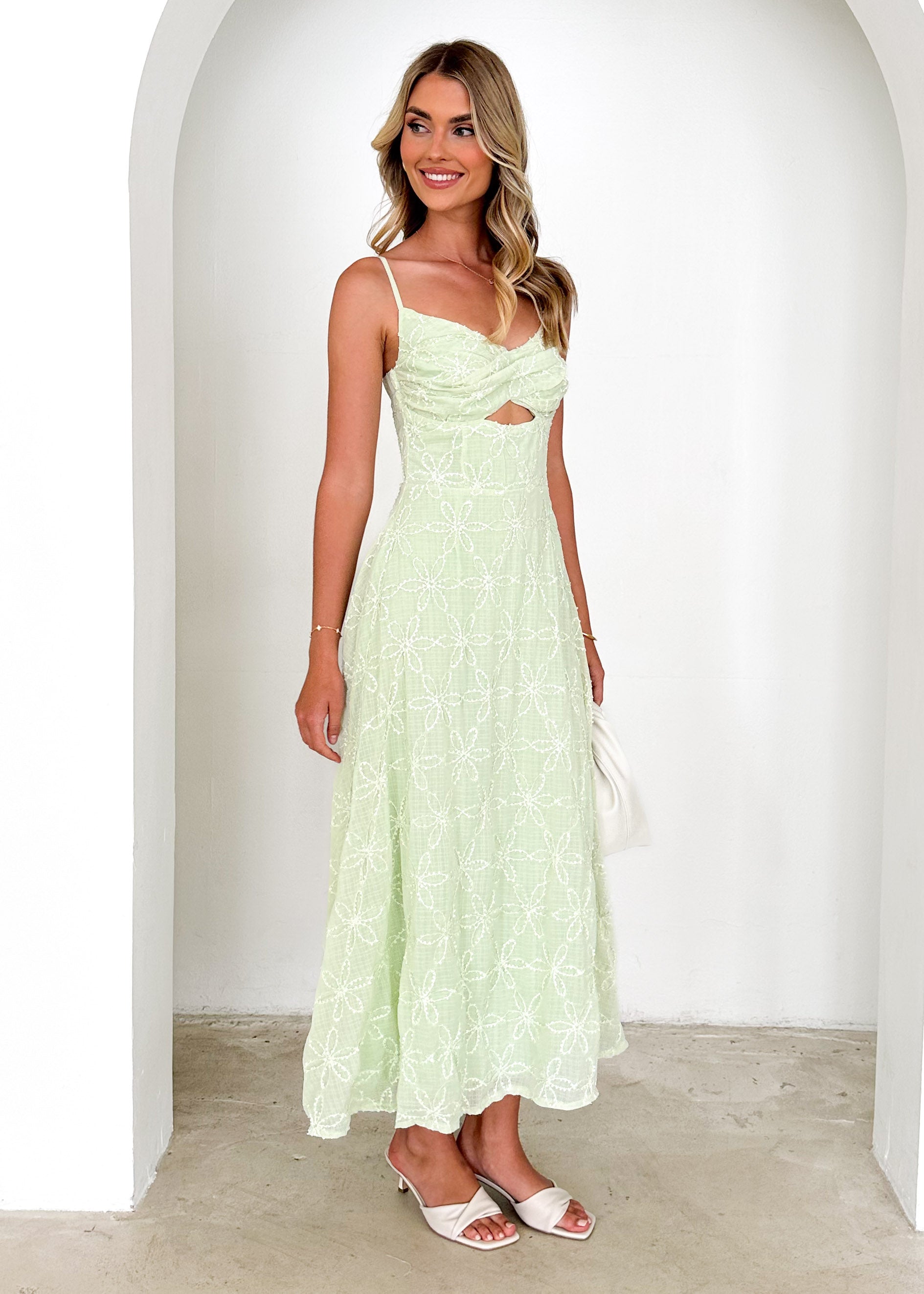 Winona Maxi Dress - Lime