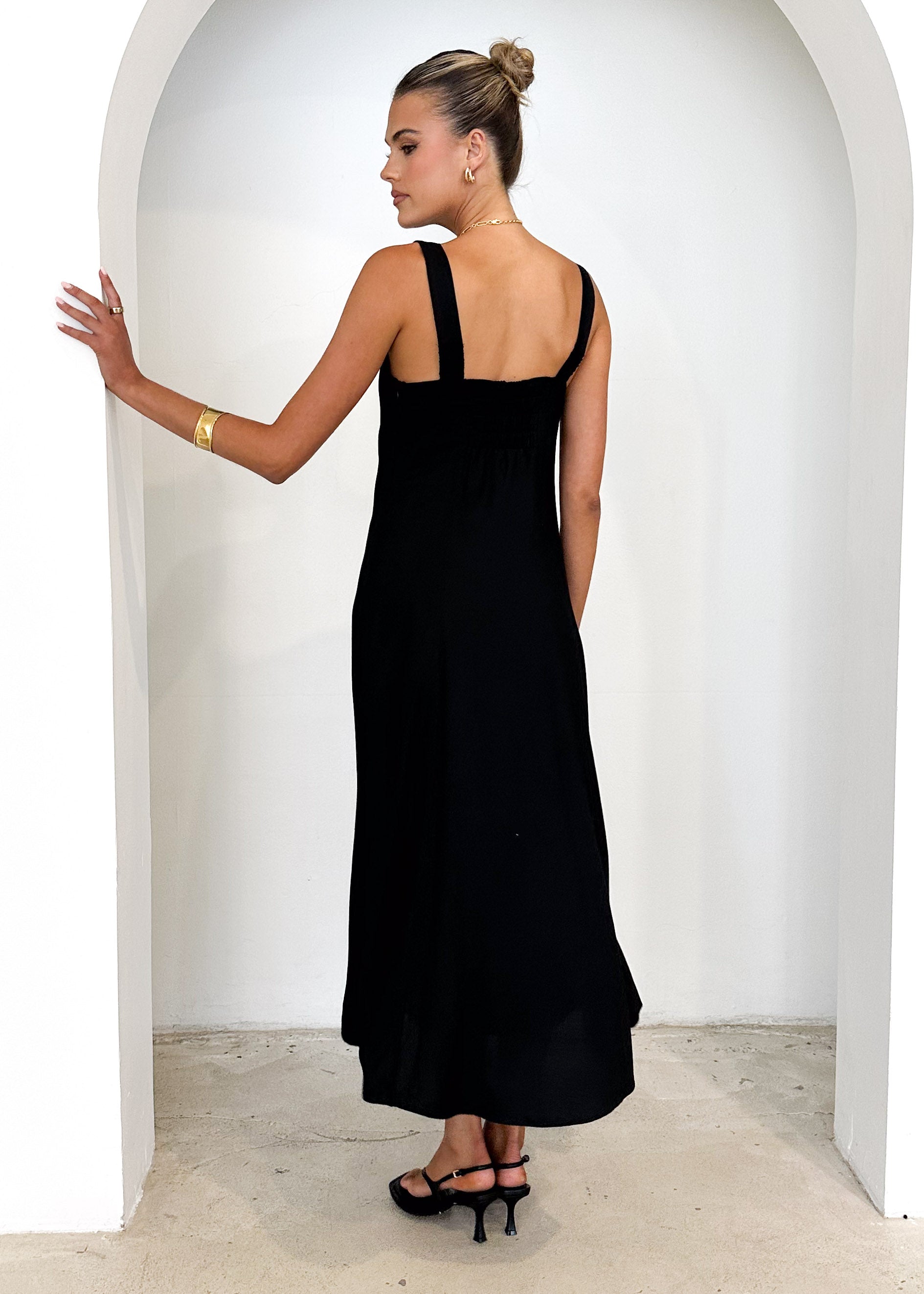 Ventura Midi Dress - Black