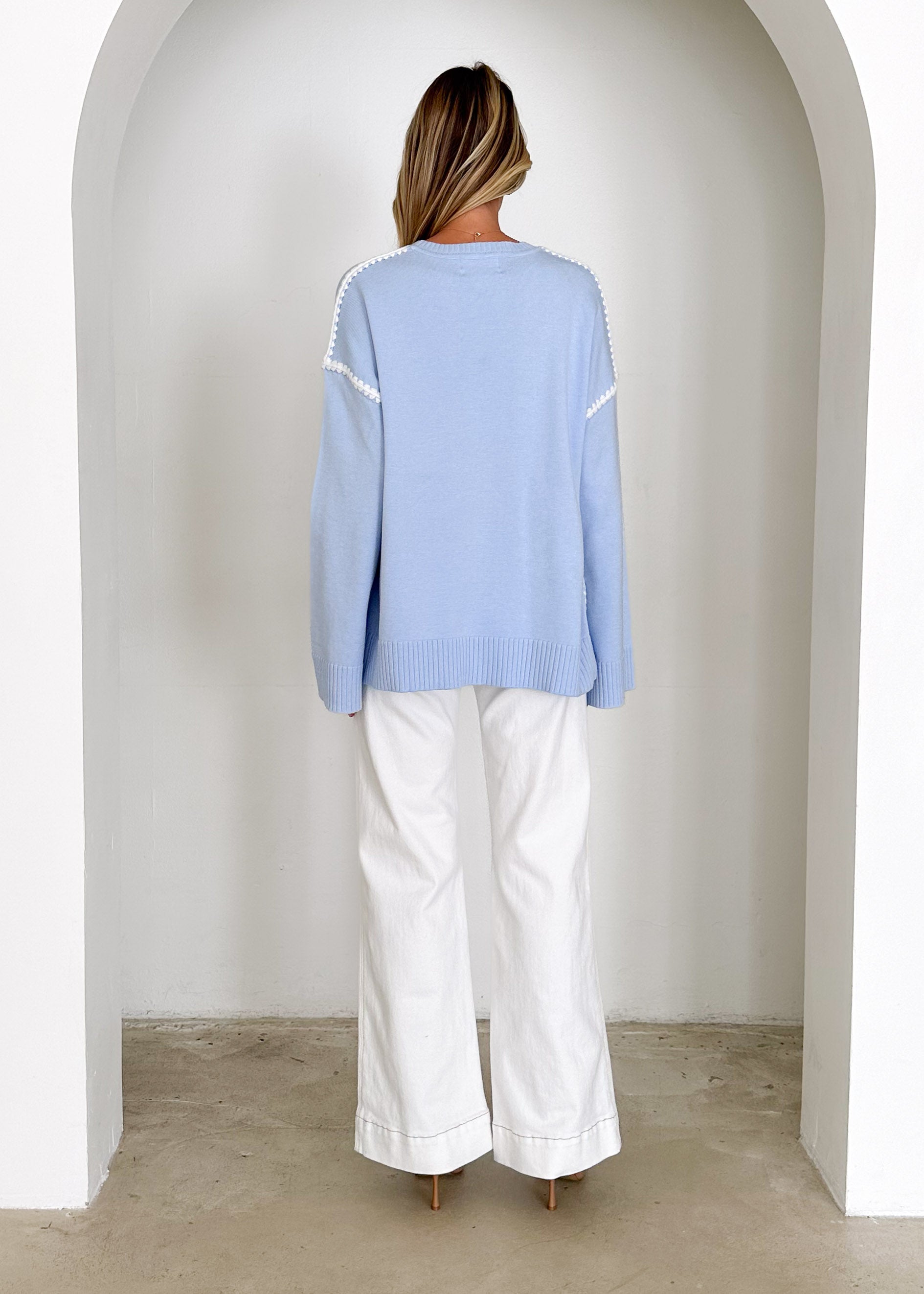 Cannes Sweater - Powder Blue