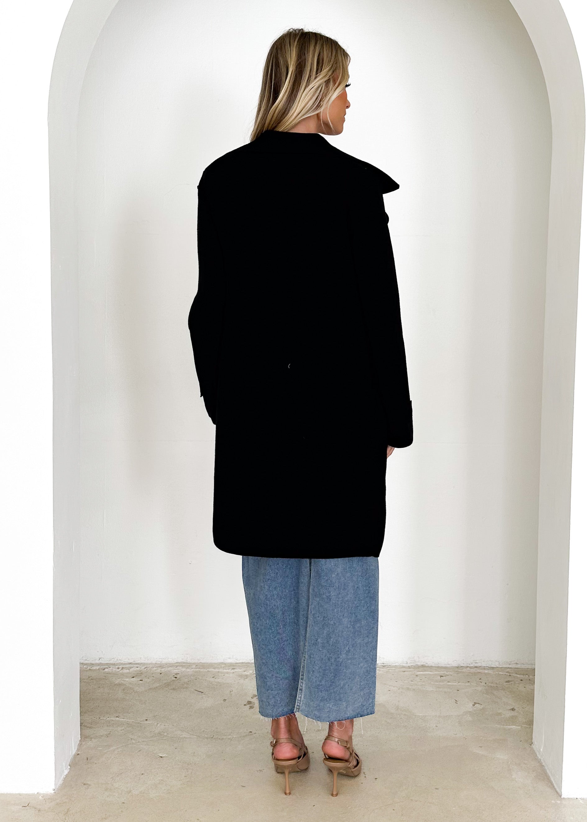 Nytra Knit Coat - Black