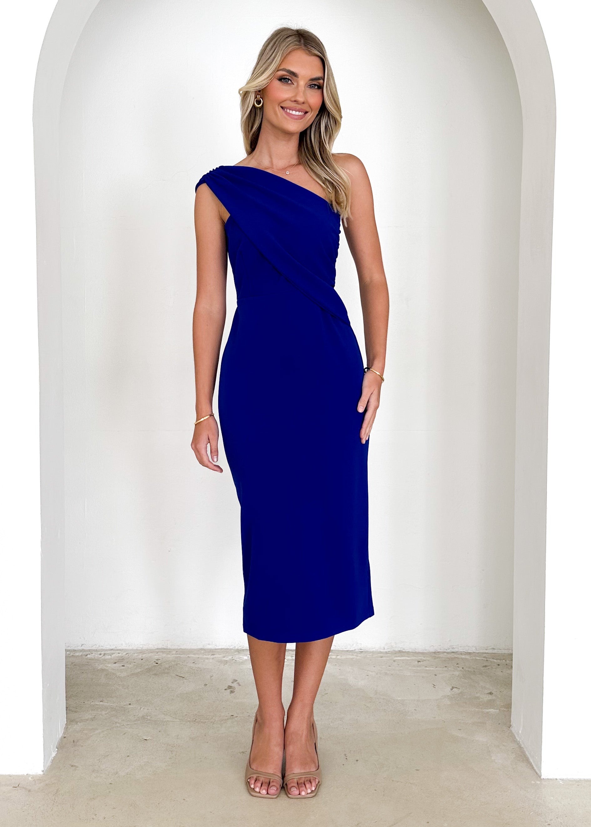 Freer Midi Dress - Cobalt