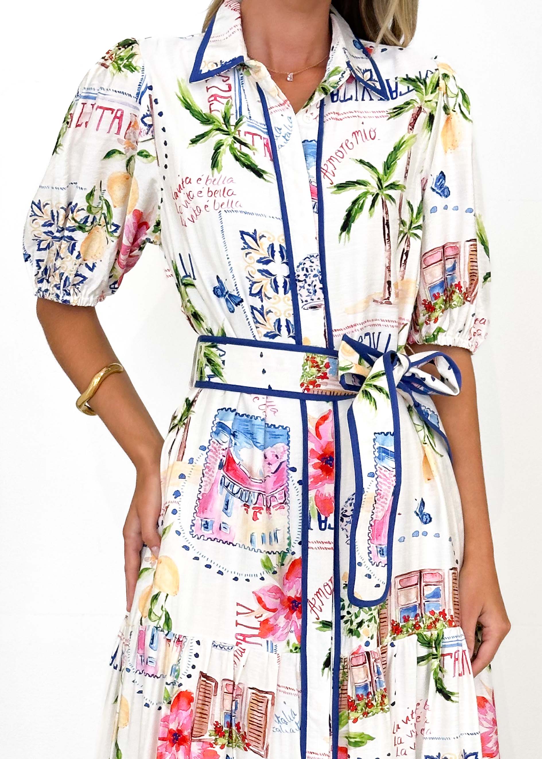 Acer Maxi Dress - Tropical Palm