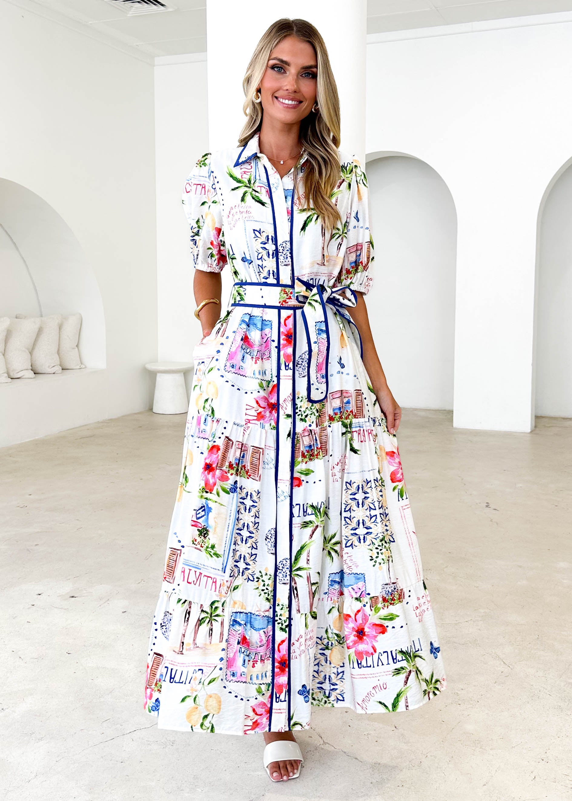 Acer Maxi Dress - Tropical Palm