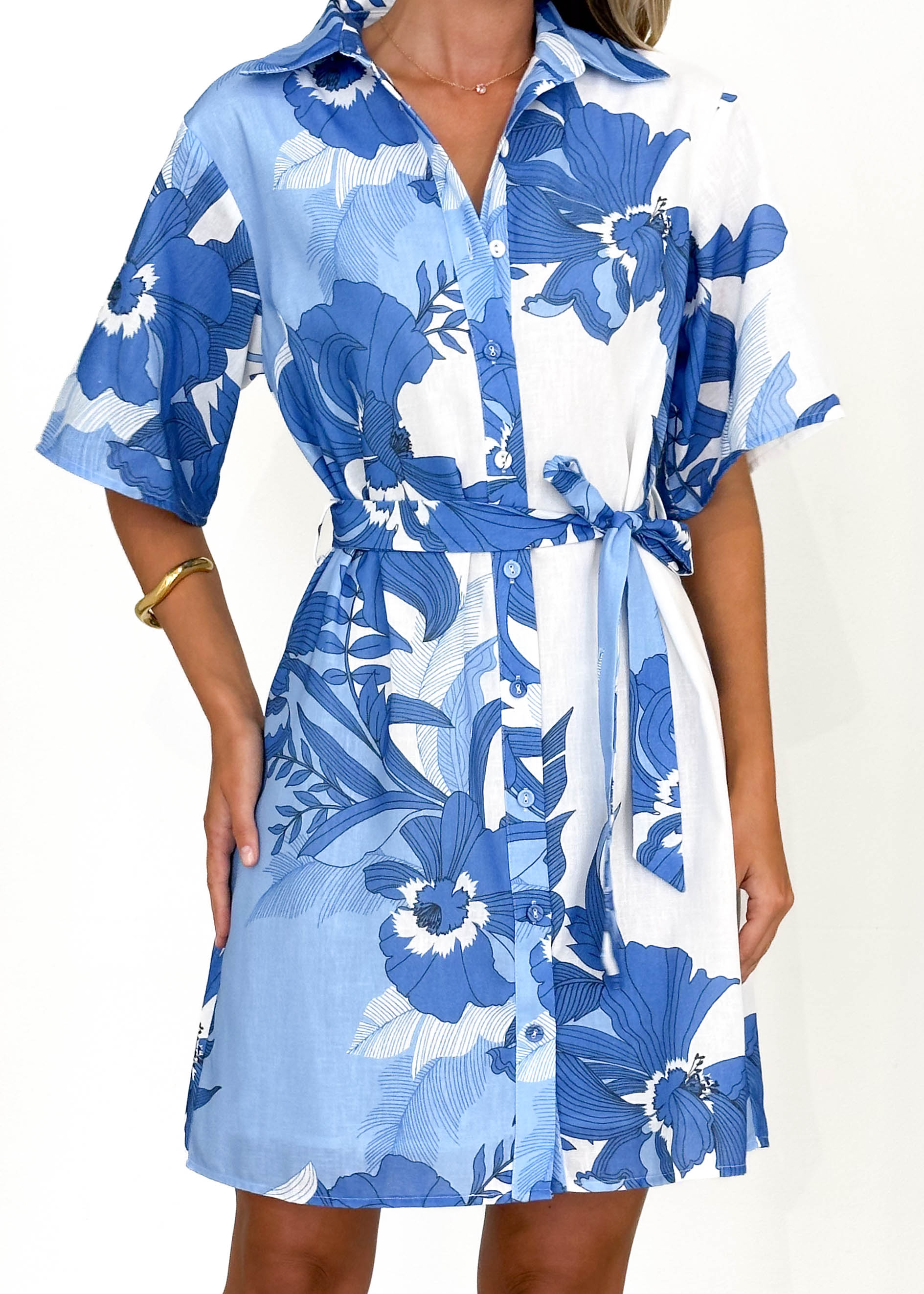 Dynasty Dress - Blue Floral