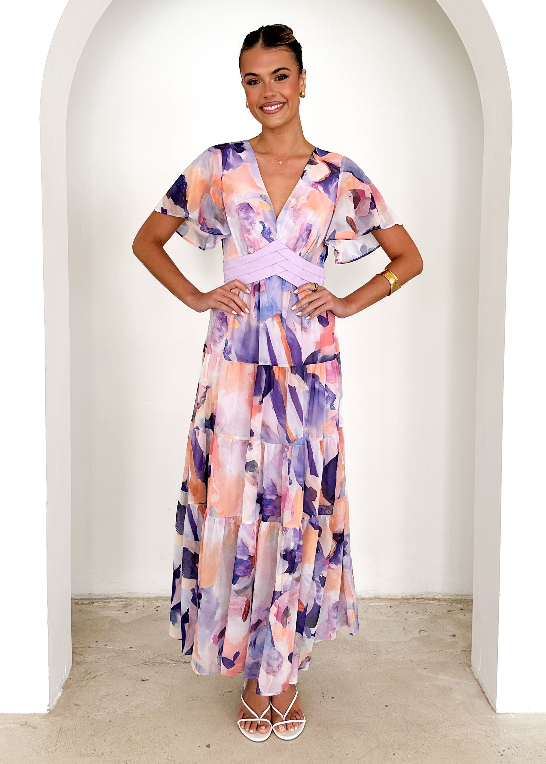 Gracelands Maxi Dress - Lilac Garden