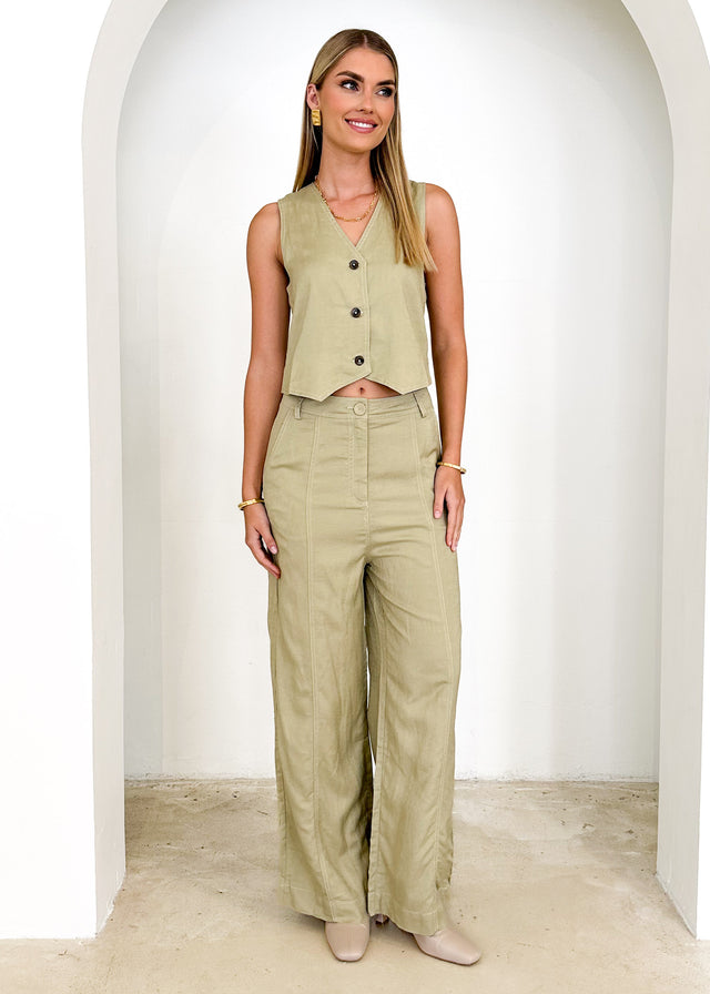 Riella Vest - Olive