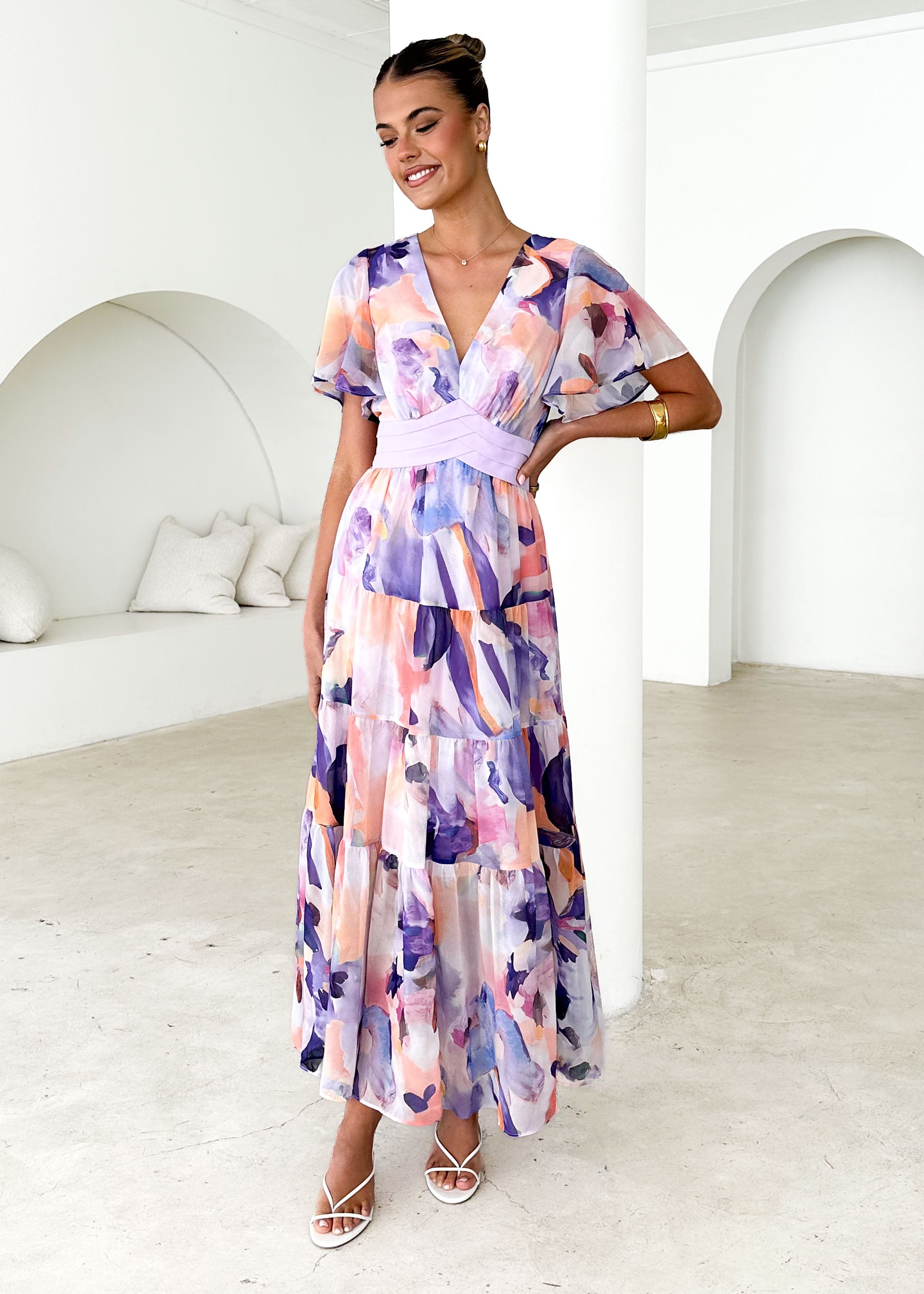 Gracelands Maxi Dress - Lilac Garden