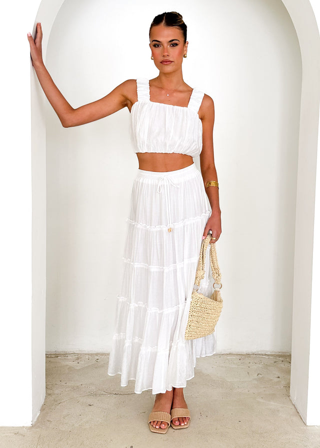 Zephyr Maxi Skirt - Off White