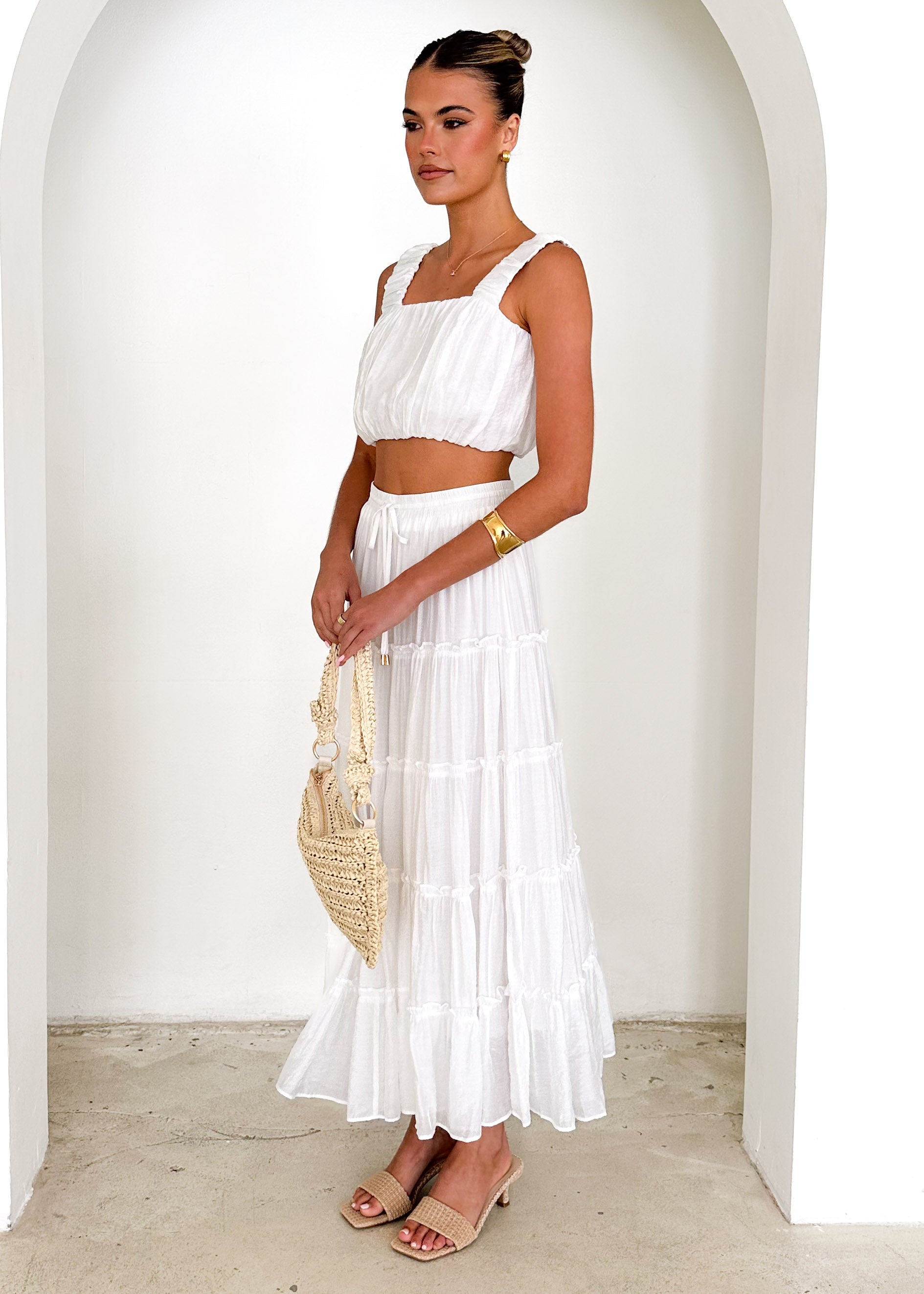 Zephyr Maxi Skirt - Off White