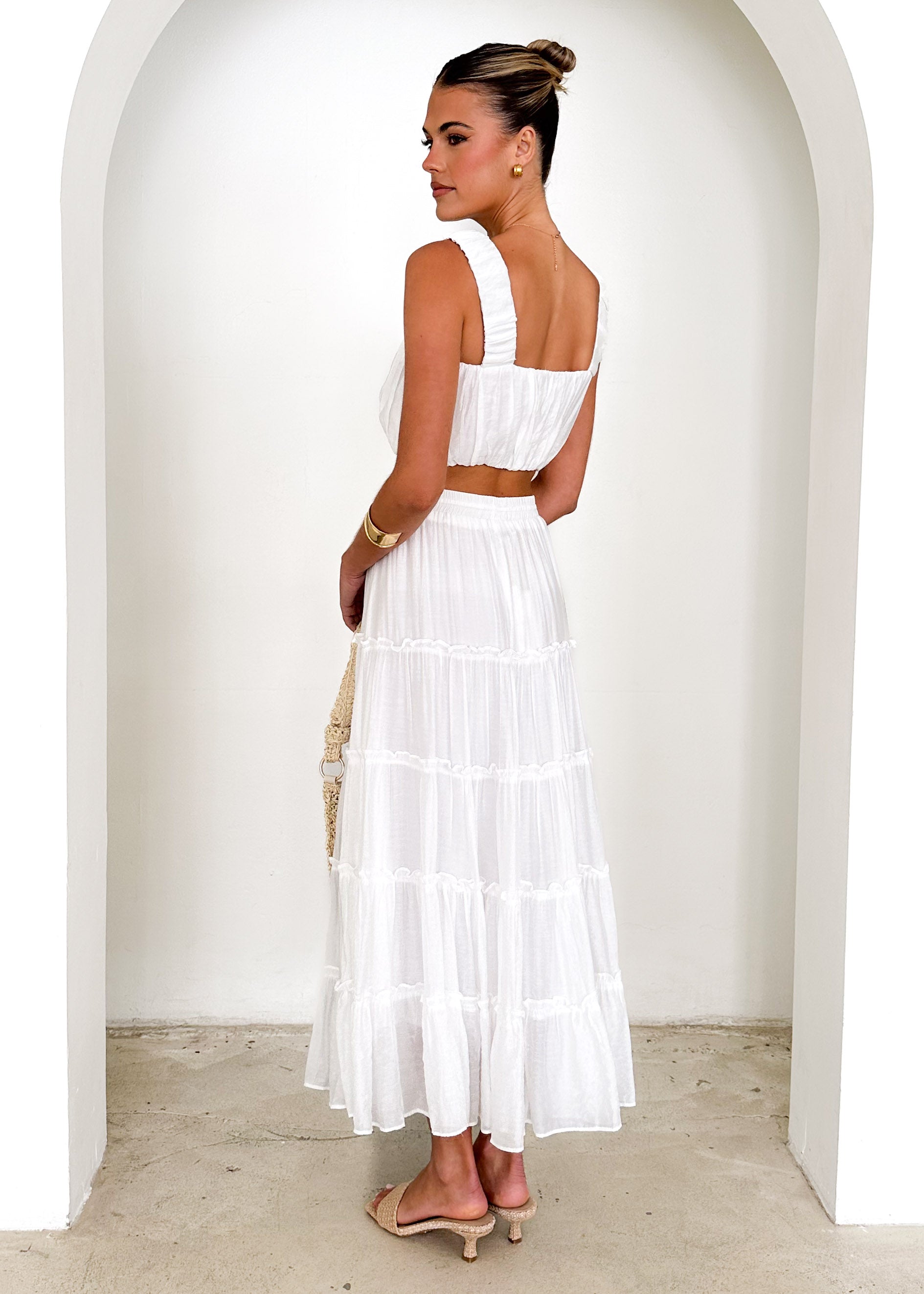 Zephyr Maxi Skirt - Off White