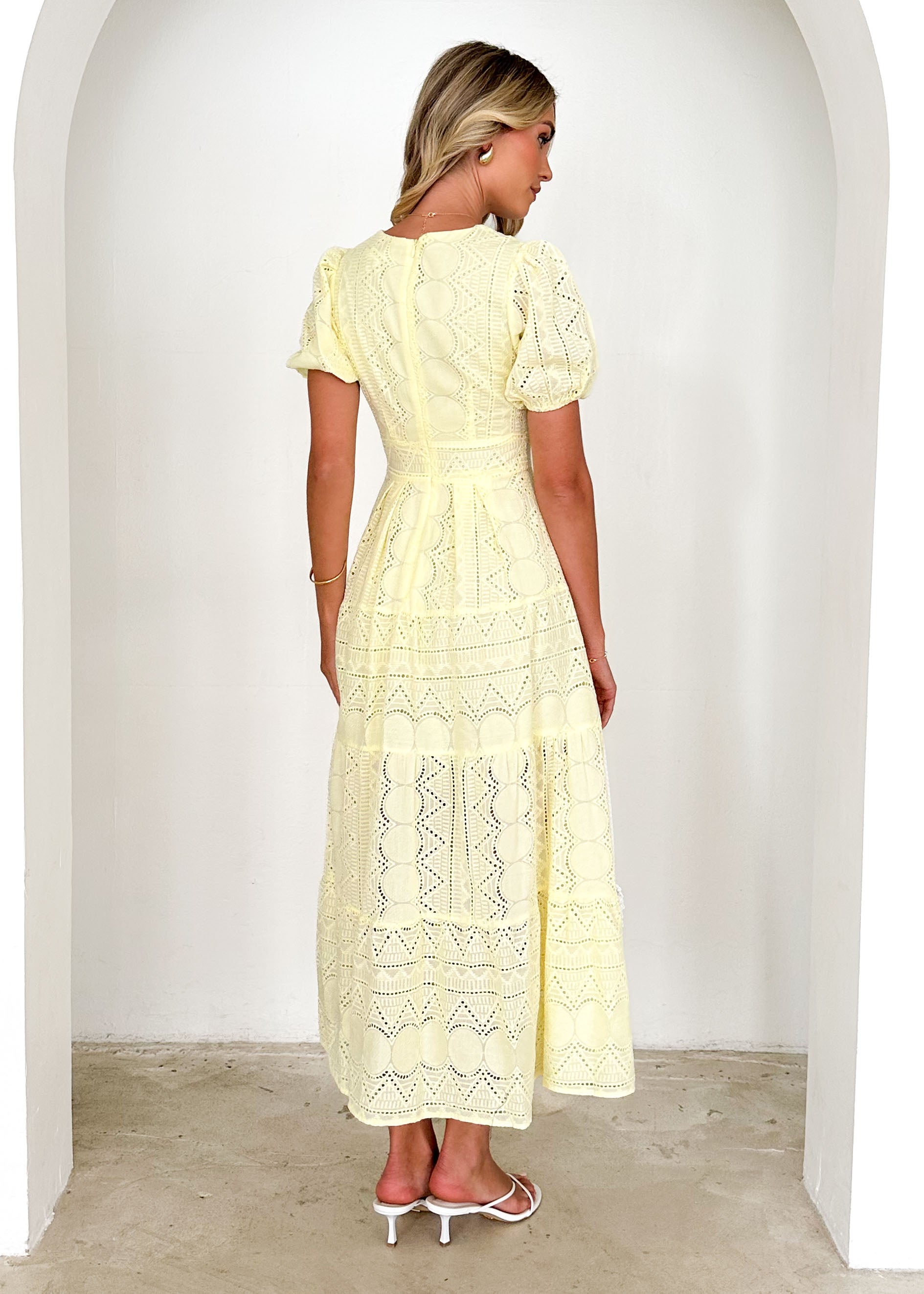 Vadella Maxi Dress - Lemon