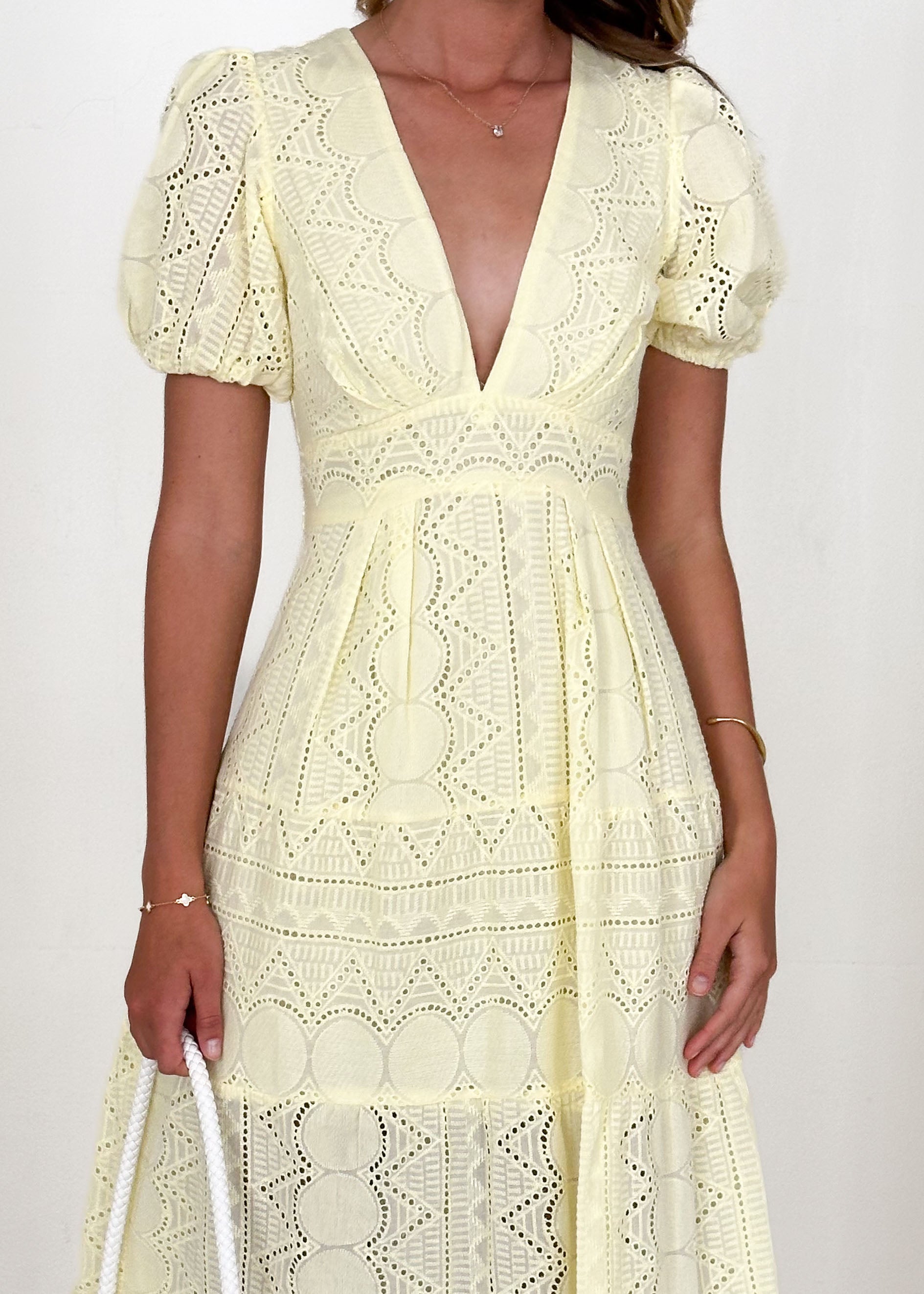 Vadella Maxi Dress - Lemon