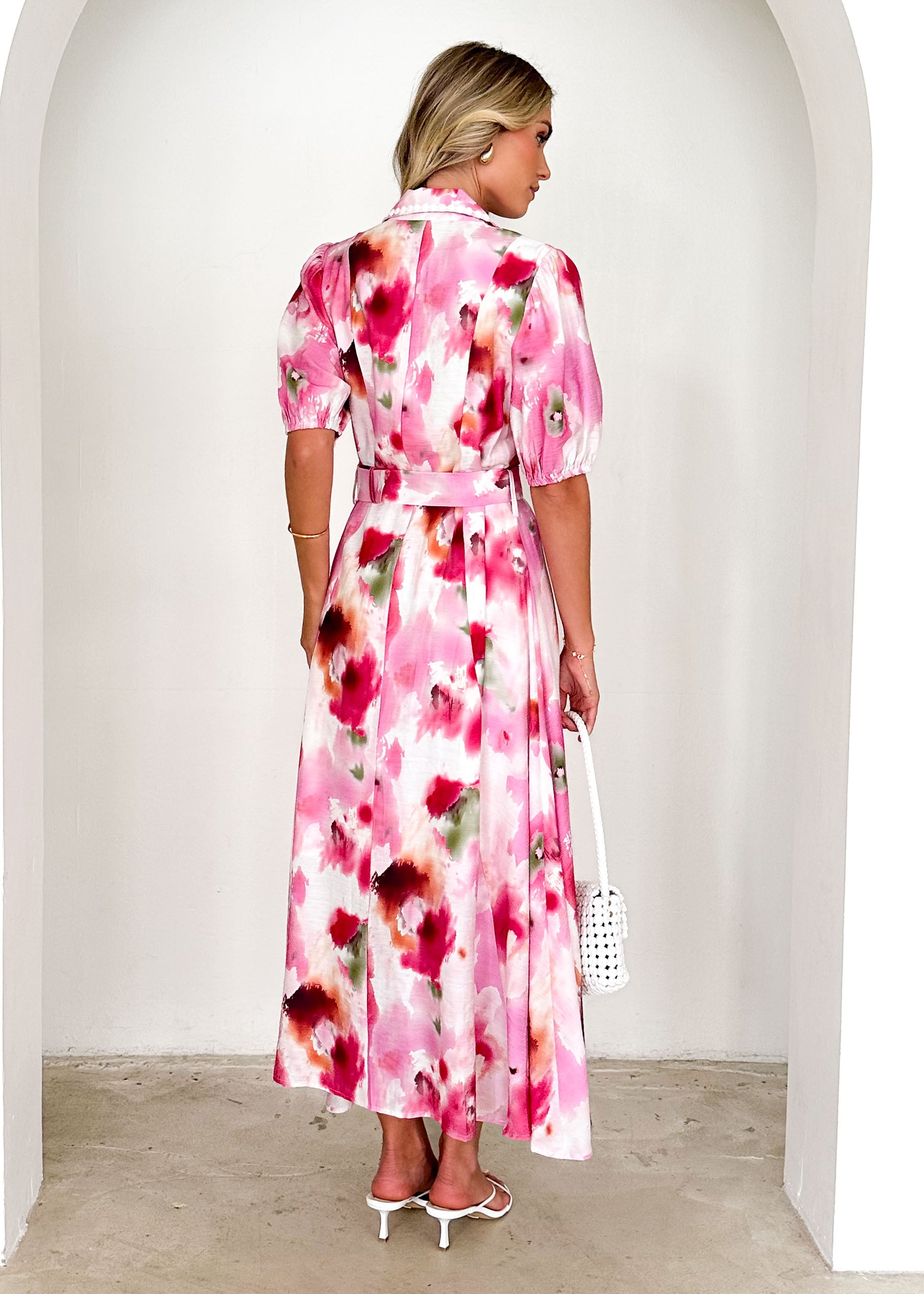 Kacy  Maxi Dress - Pink Splash