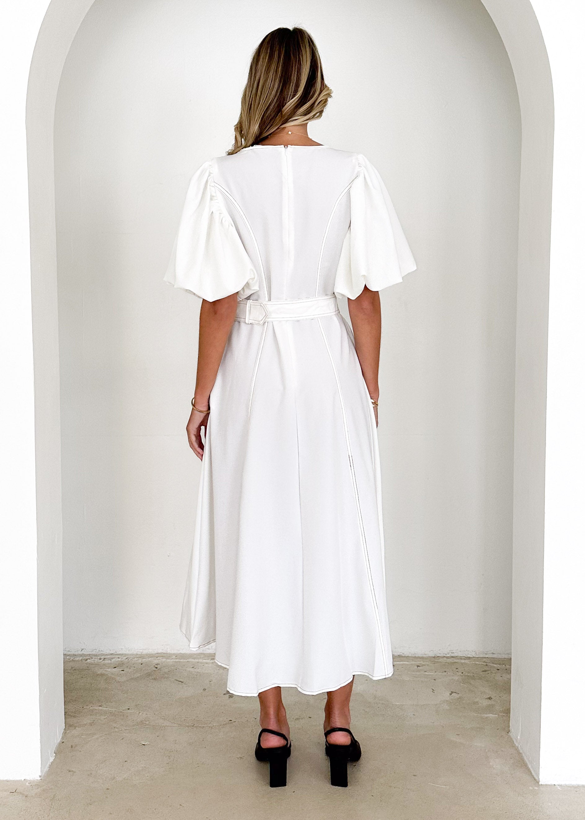 Pam Midi Dress - Off White