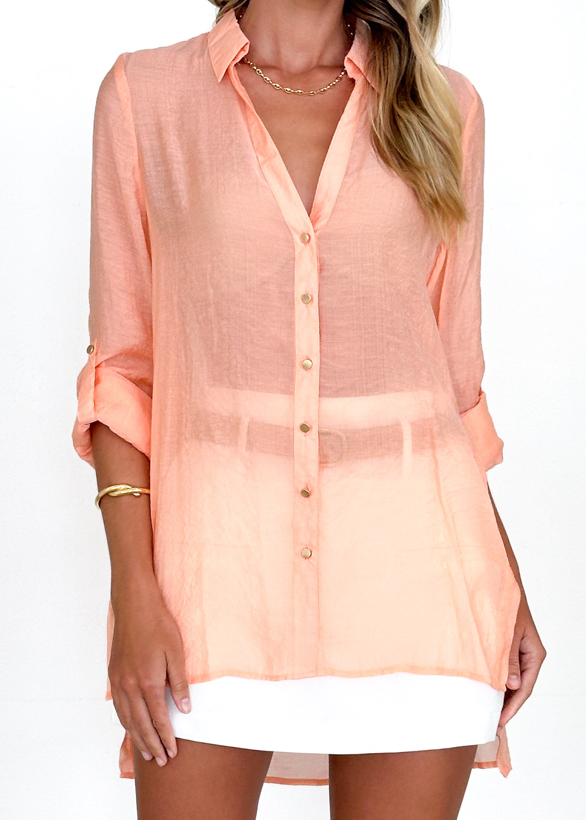 Primrose Shirt - Peach