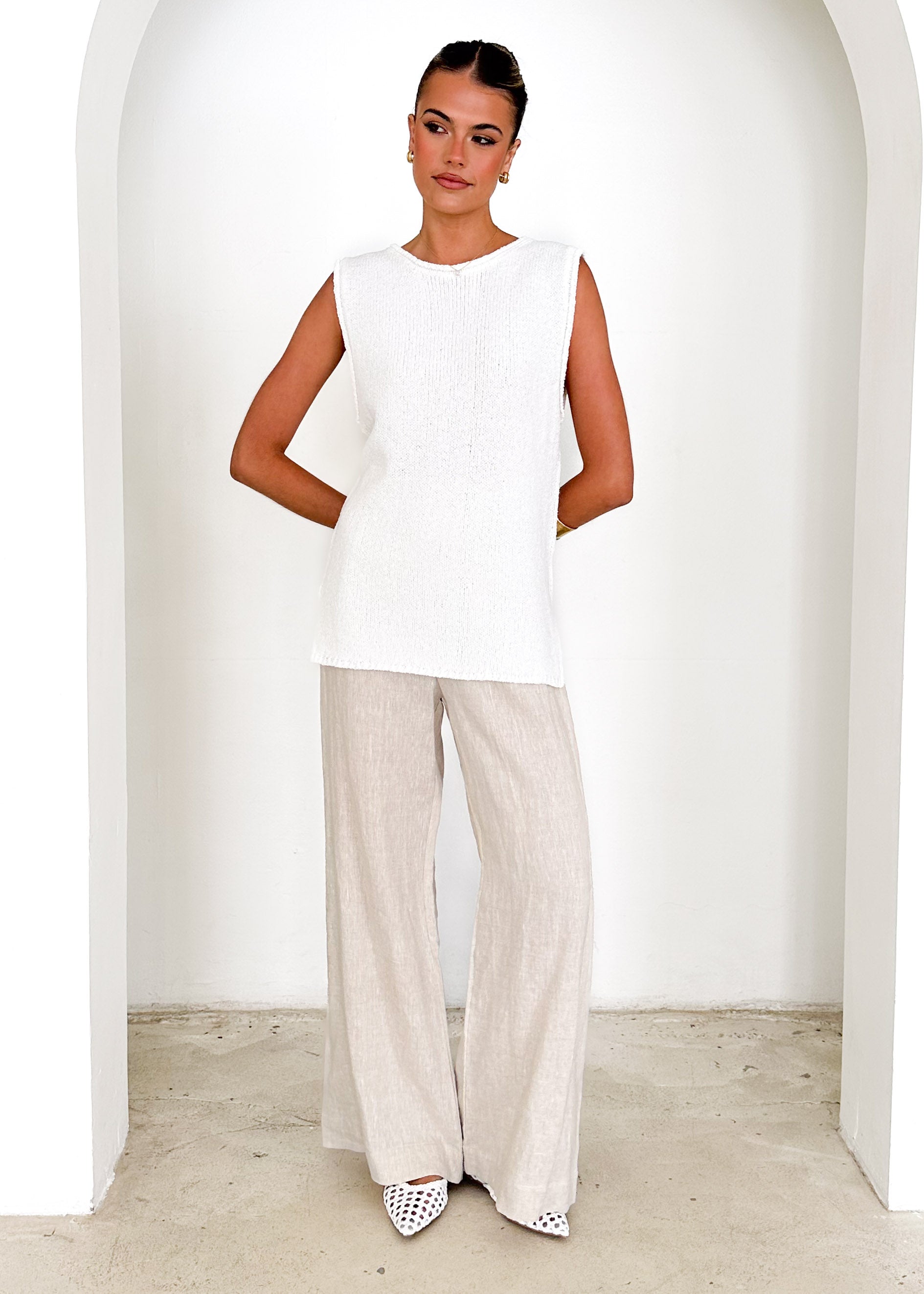 Zoeva Knit Top - Off White