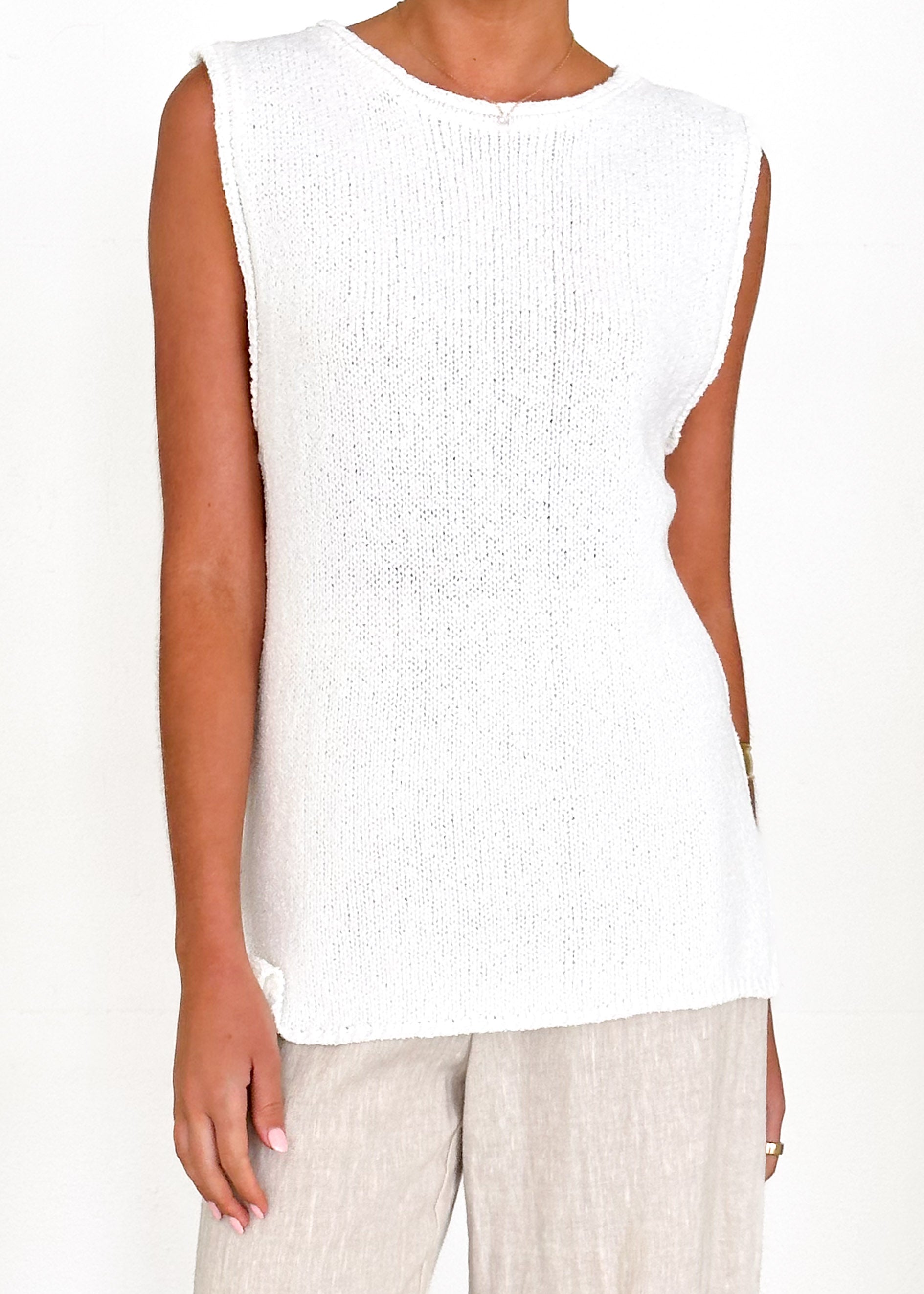 Zoeva Knit Top - Off White