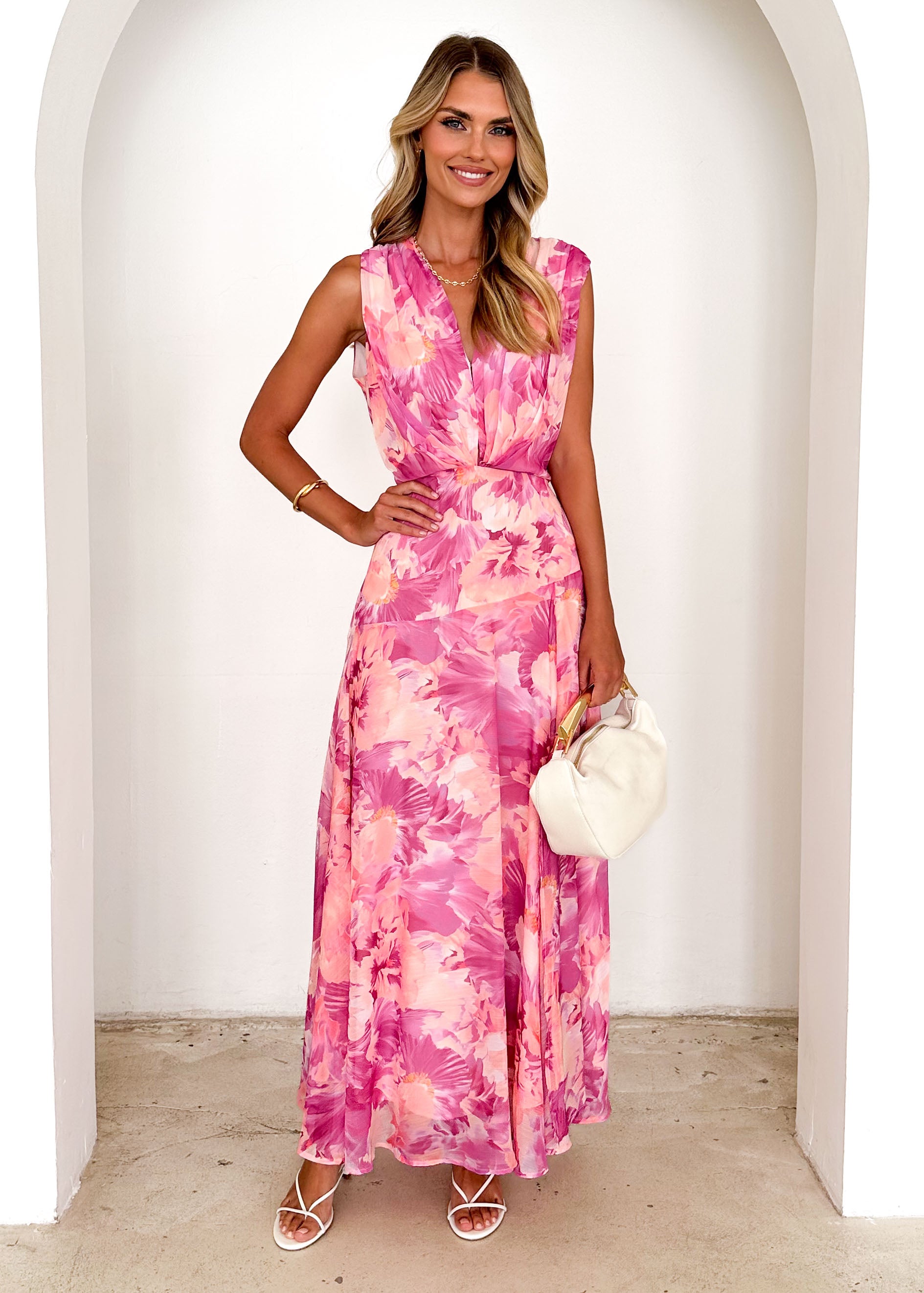 Amoureux Maxi Dress - Pink Ziah