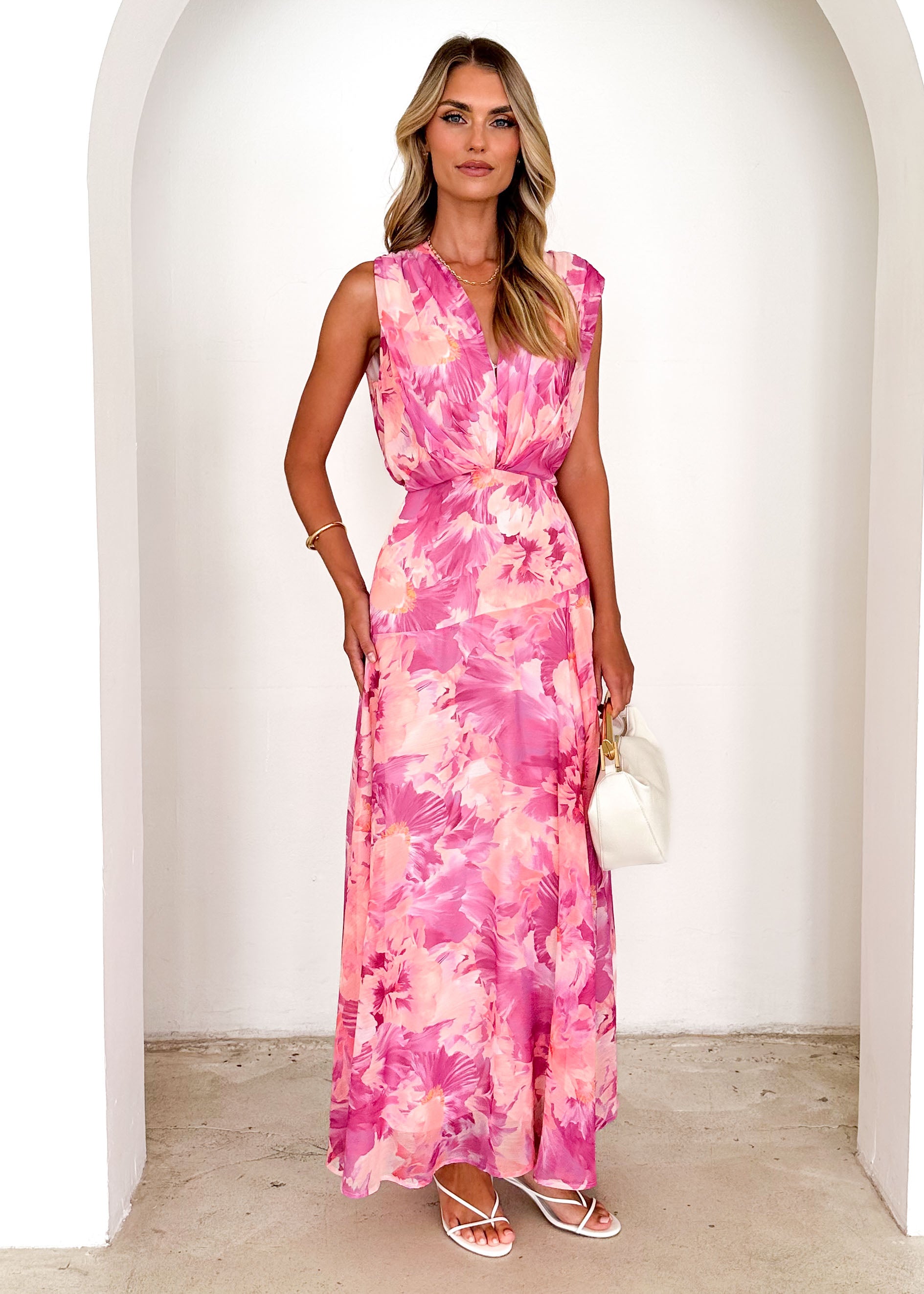 Amoureux Maxi Dress - Pink Ziah