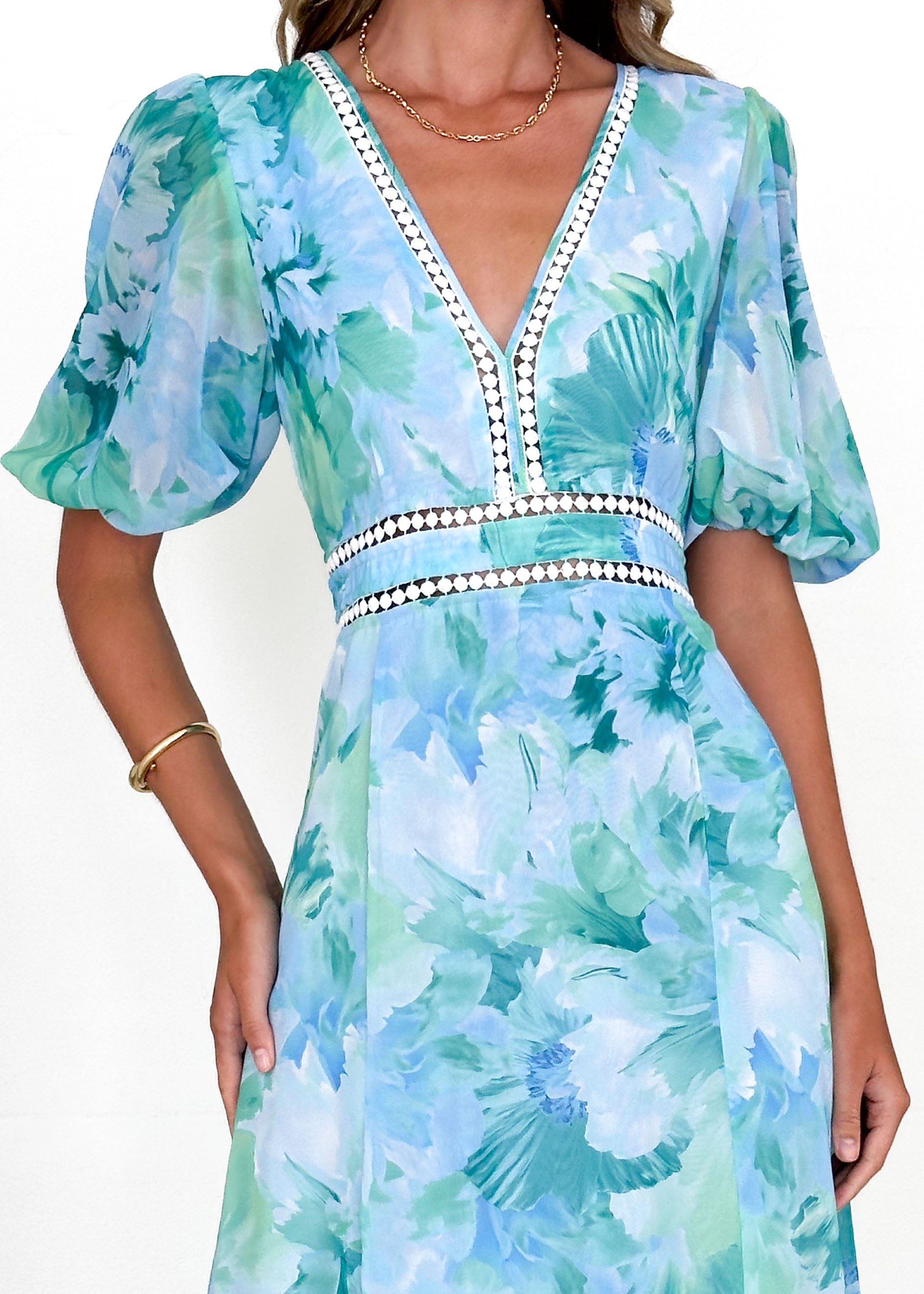 Avianna Midi Dress - Mint Ziah