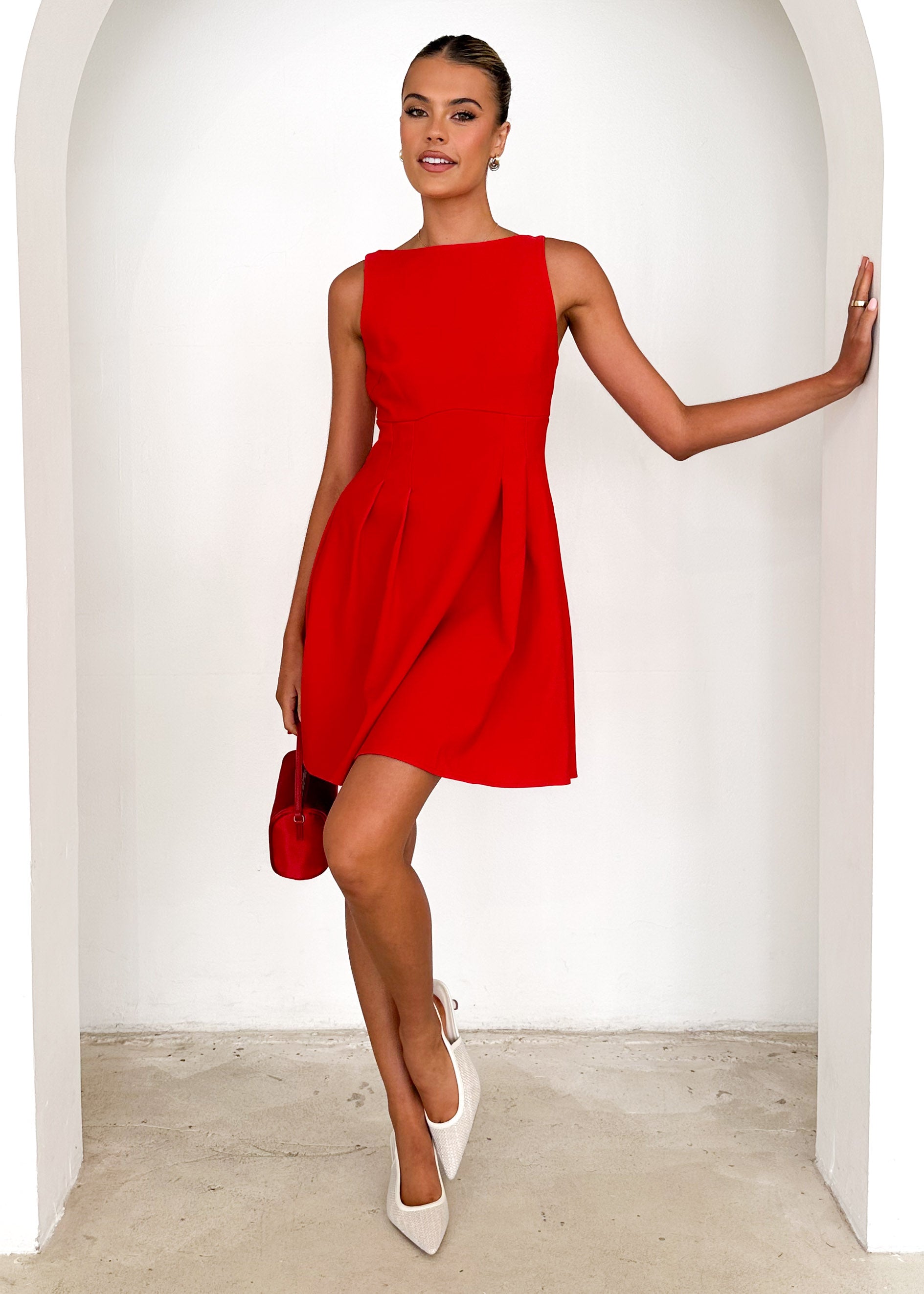 Leora Dress - Red