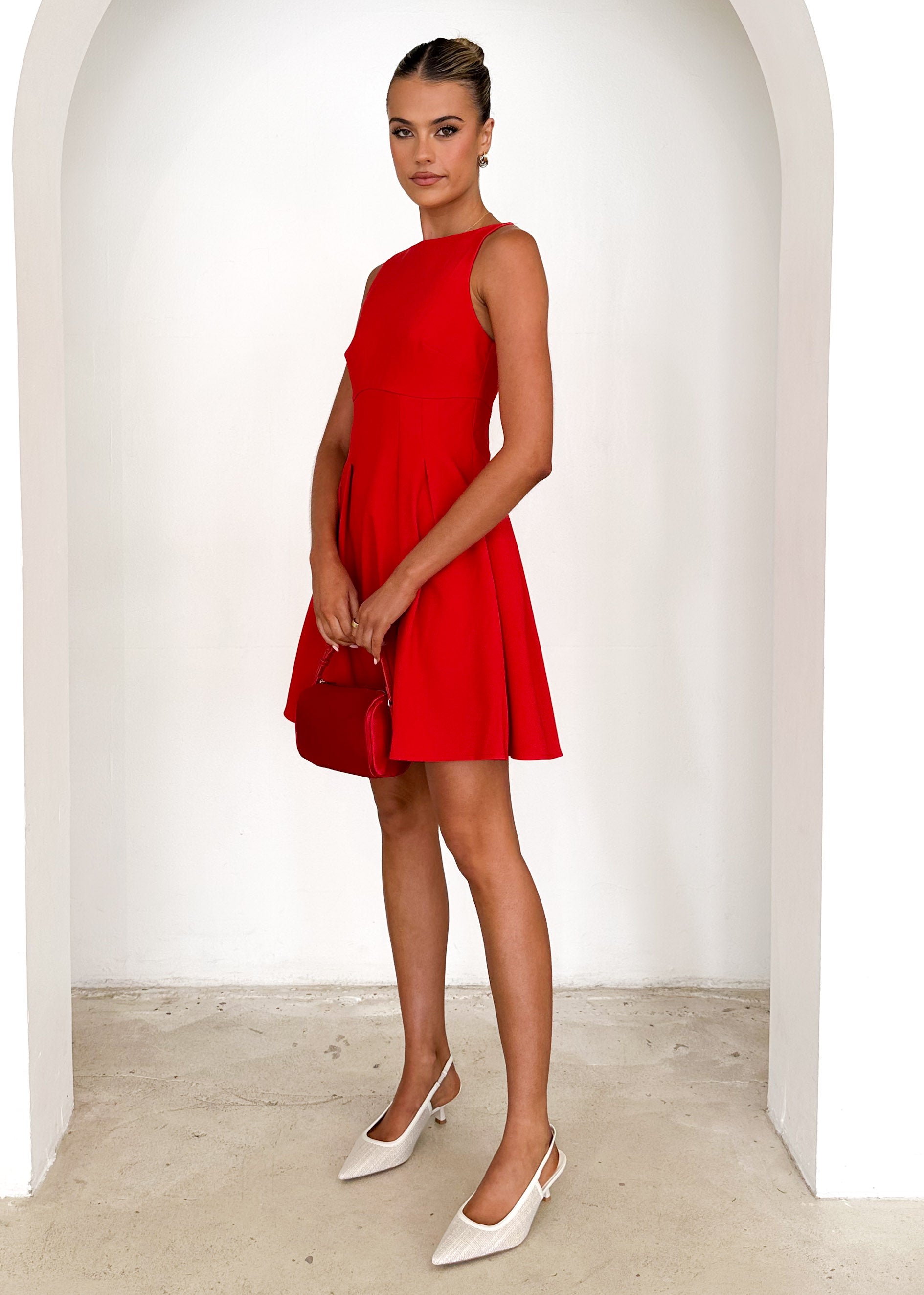 Leora Dress - Red